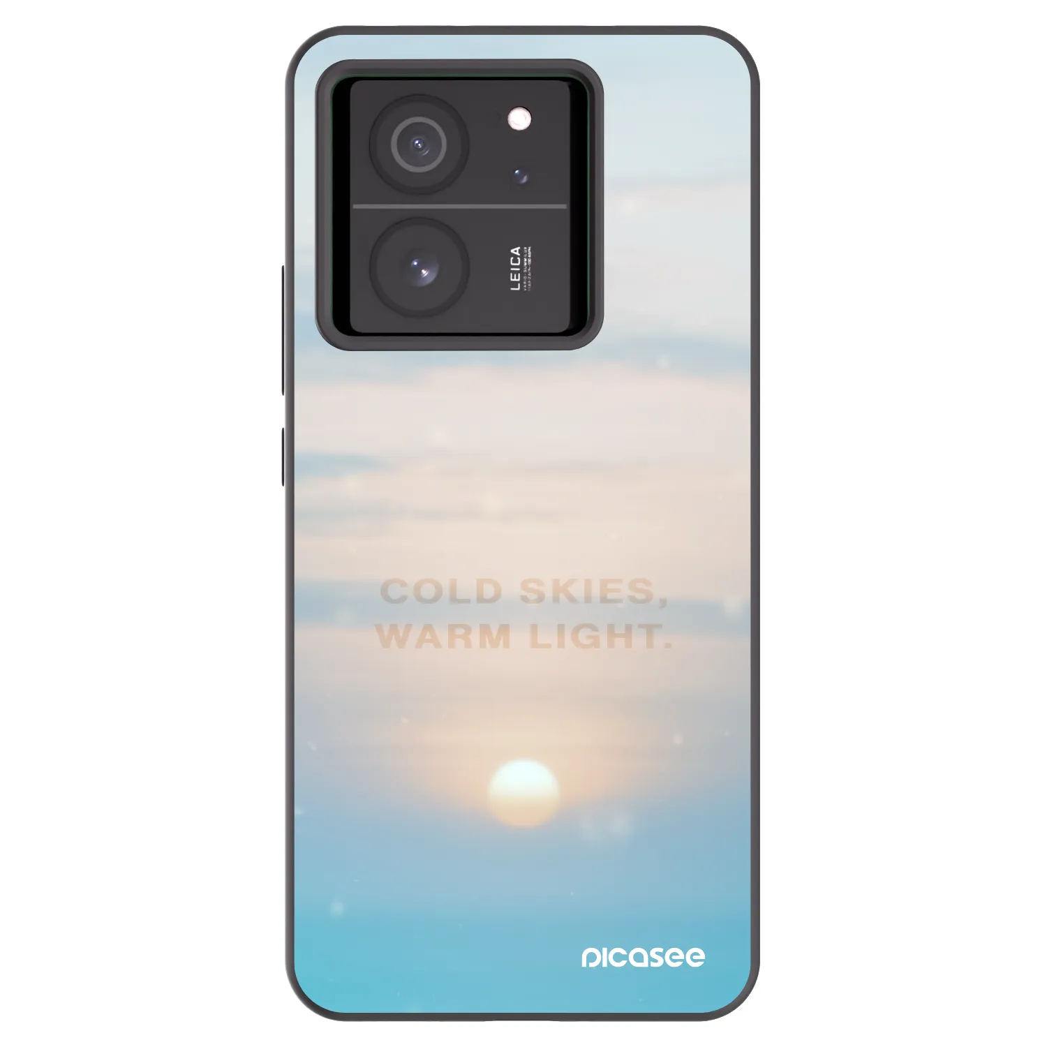 Picasee fekete szilikon tok az alábbi mobiltelefonokra Xiaomi 13T Pro - COLD SKIES