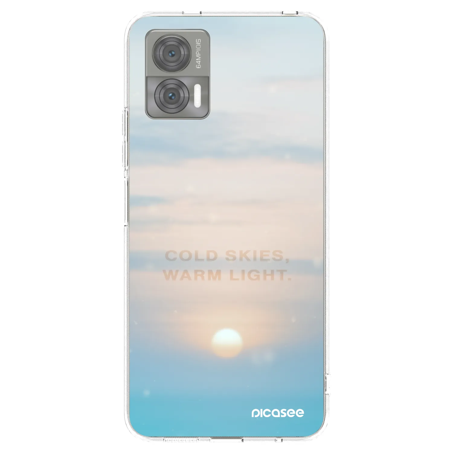 Picasee átlátszó szilikon tok az alábbi mobiltelefonokra Motorola Edge 30 Neo - COLD SKIES