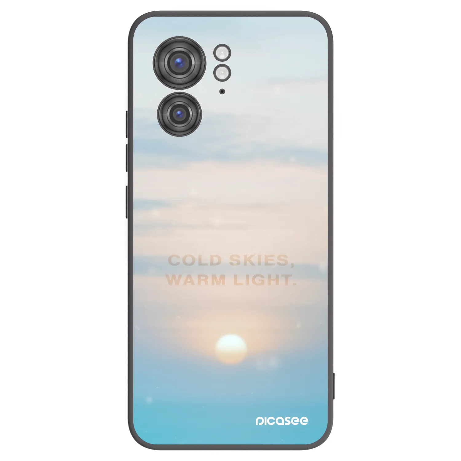 Picasee fekete szilikon tok az alábbi mobiltelefonokra Motorola Edge 40 - COLD SKIES