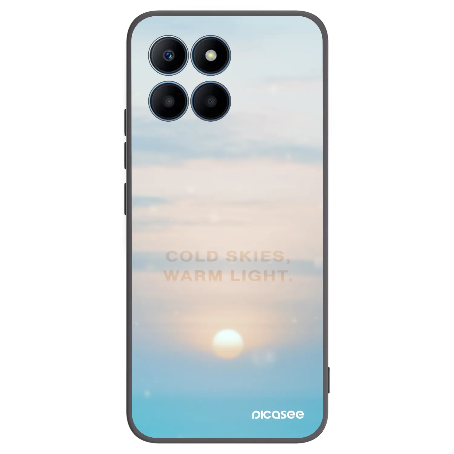 Picasee fekete szilikon tok az alábbi mobiltelefonokra Honor 70 Lite - COLD SKIES