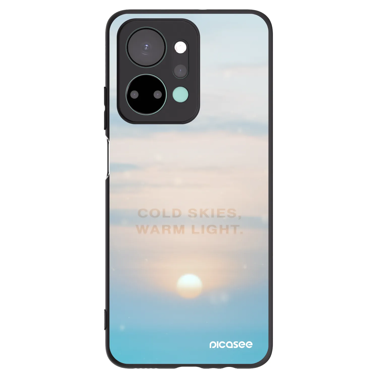 Picasee fekete szilikon tok az alábbi mobiltelefonokra Honor X7a - COLD SKIES