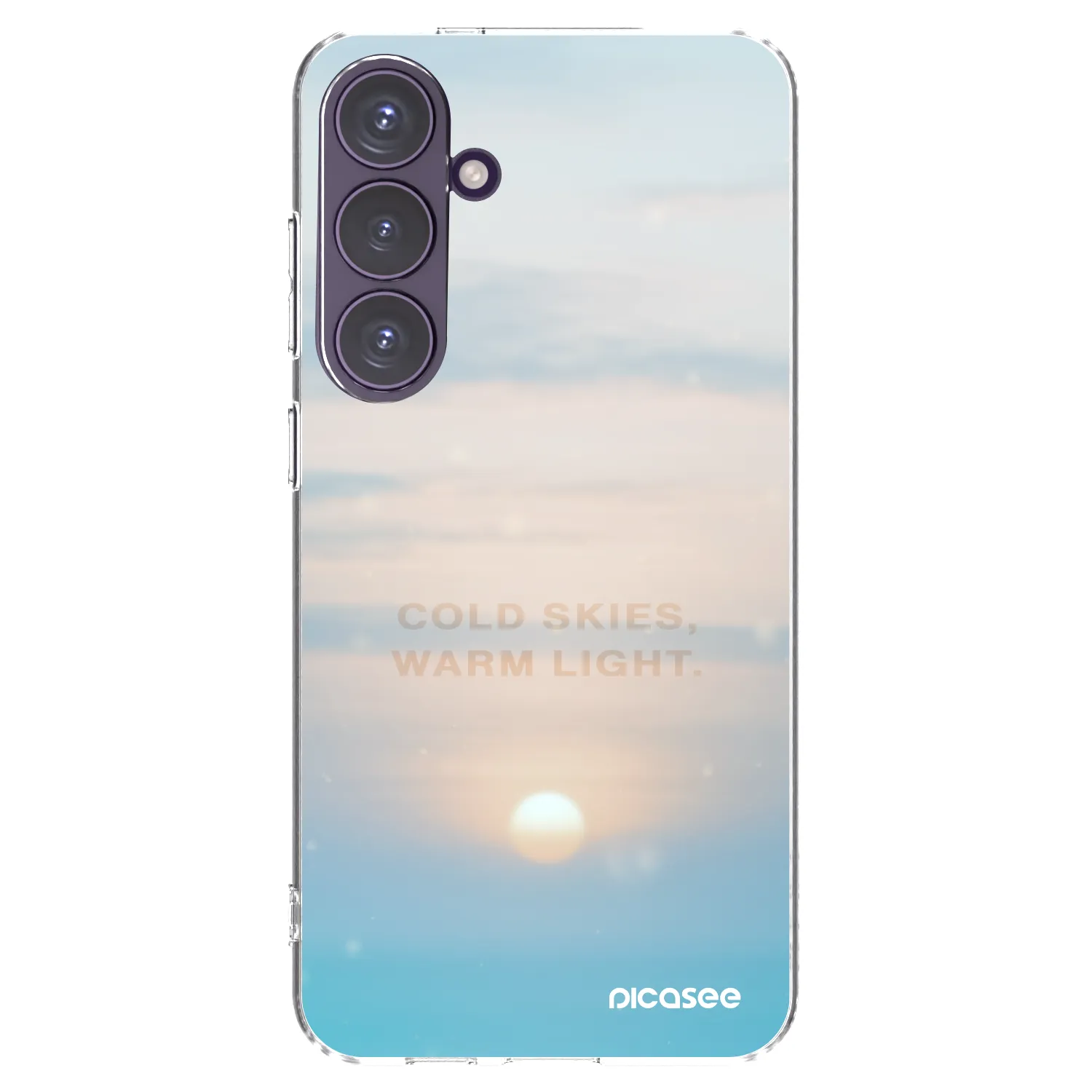 Picasee átlátszó szilikon tok az alábbi mobiltelefonokra Samsung Galaxy S24+ S926B 5G - COLD SKIES