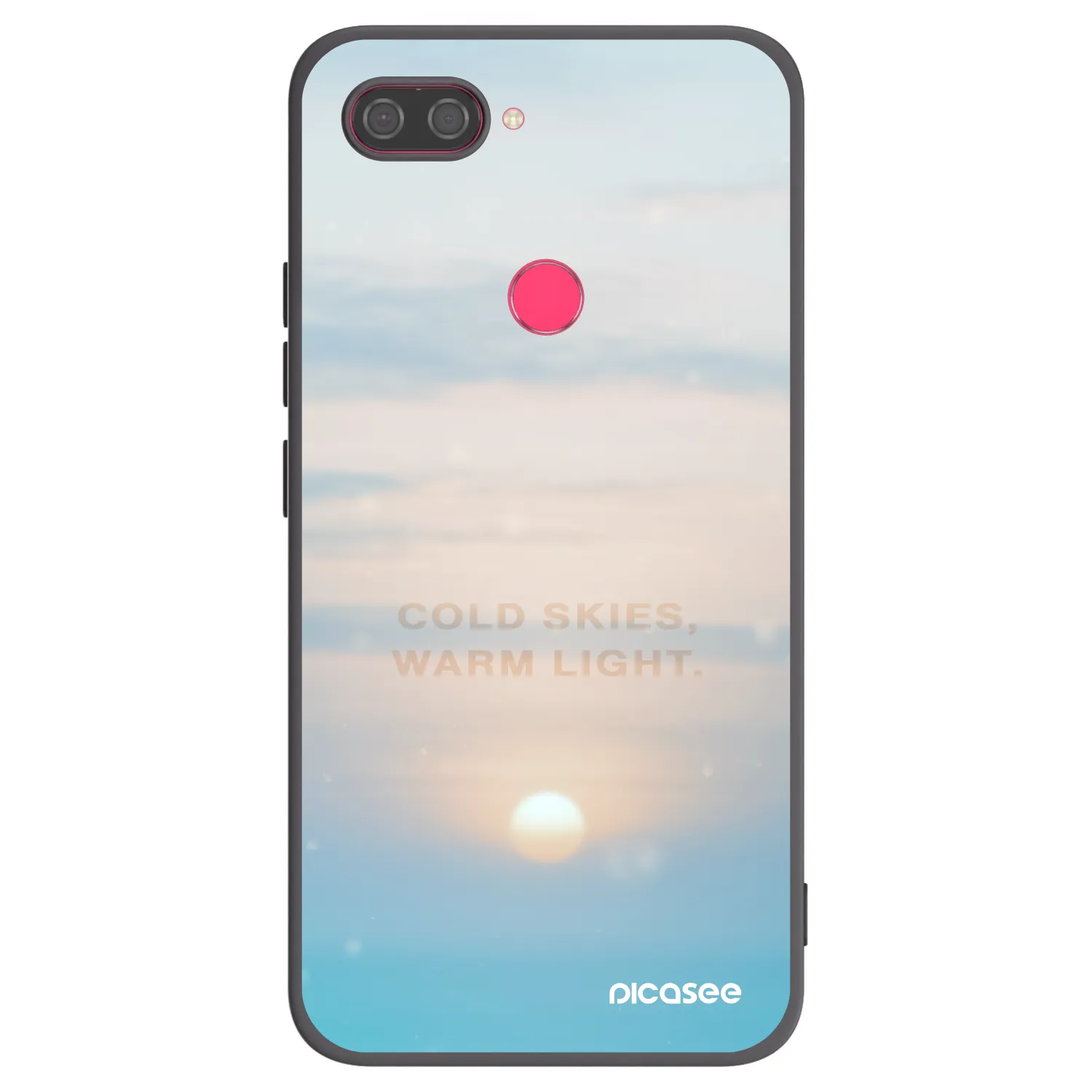 Picasee fekete szilikon tok az alábbi mobiltelefonokra Xiaomi Mi 8 Lite - COLD SKIES
