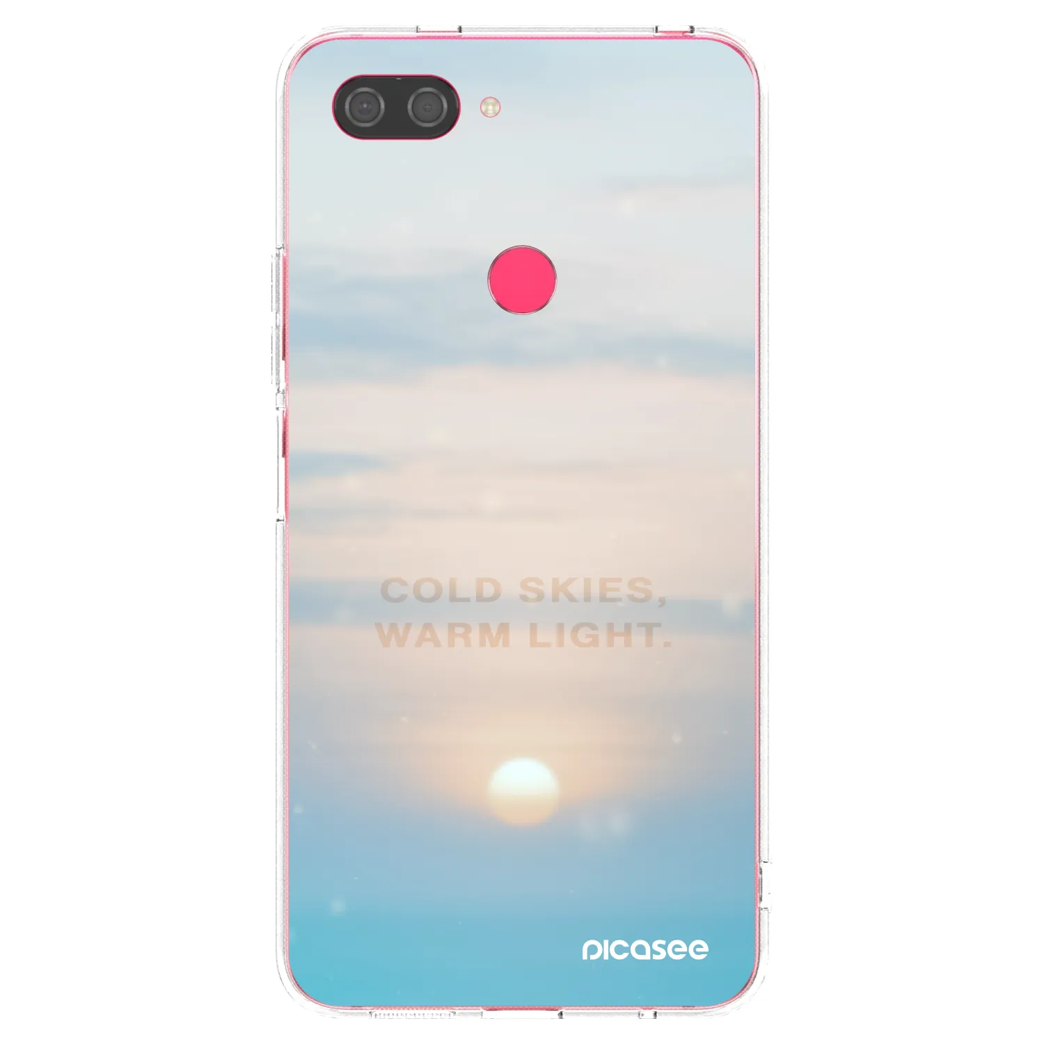 Picasee átlátszó szilikon tok az alábbi mobiltelefonokra Xiaomi Mi 8 Lite - COLD SKIES