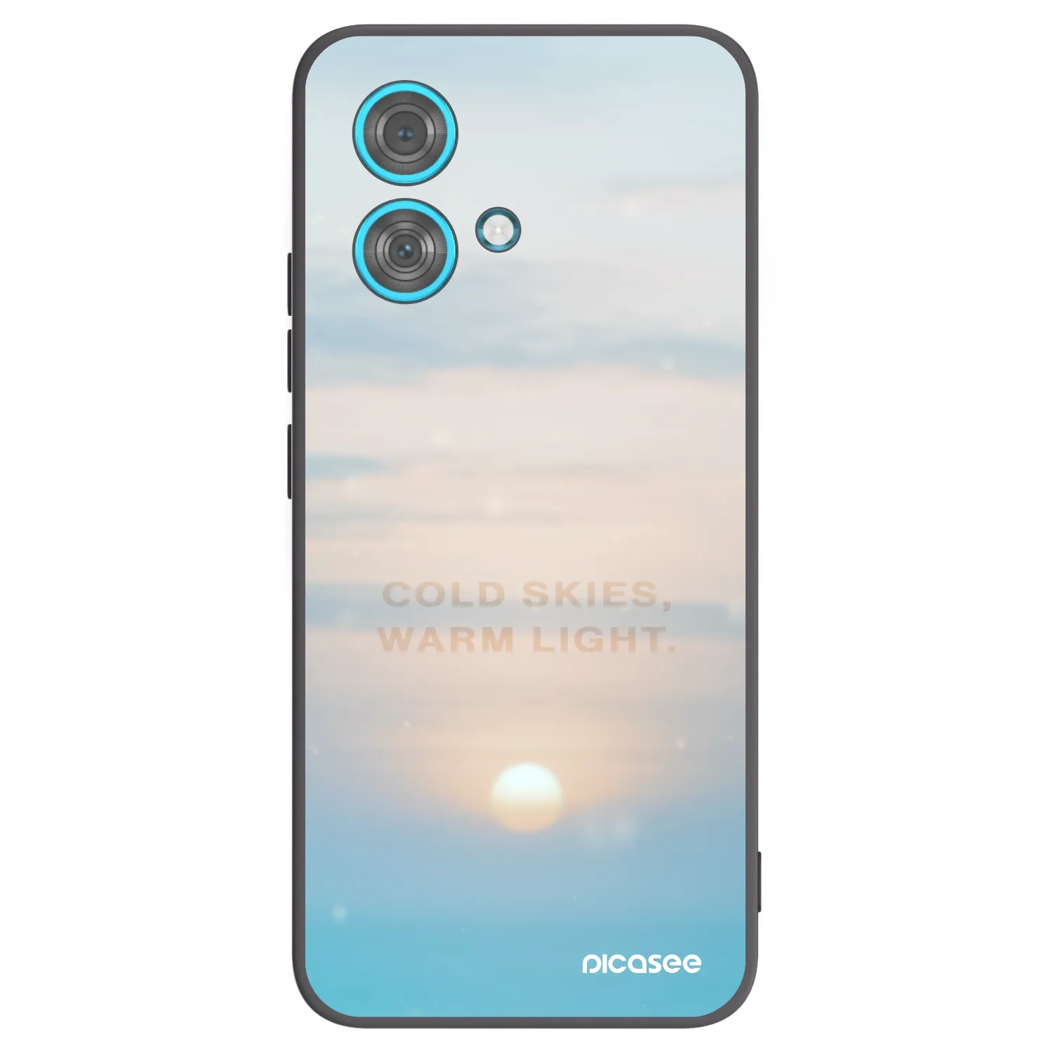 Picasee fekete szilikon tok az alábbi mobiltelefonokra Motorola Edge 40 Neo - COLD SKIES