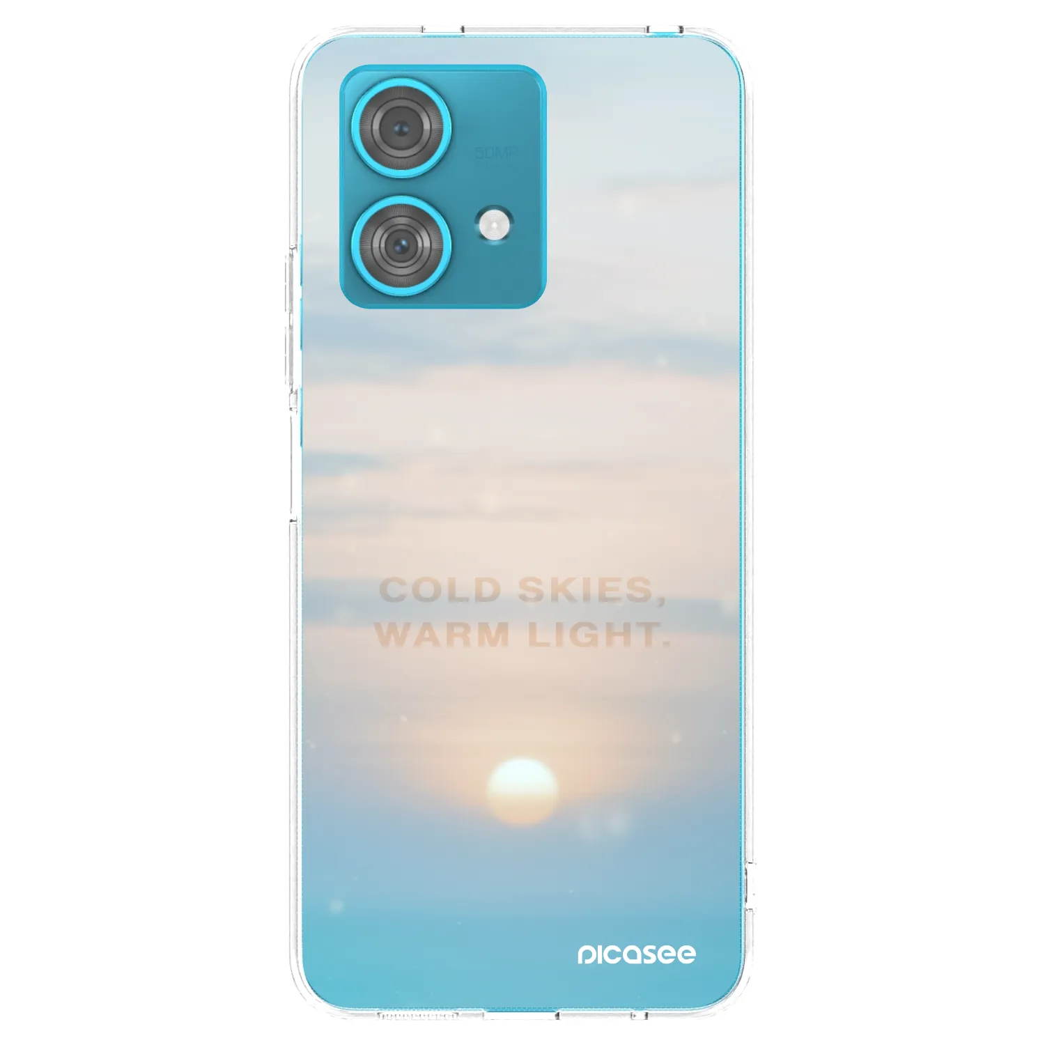 Picasee átlátszó szilikon tok az alábbi mobiltelefonokra Motorola Edge 40 Neo - COLD SKIES