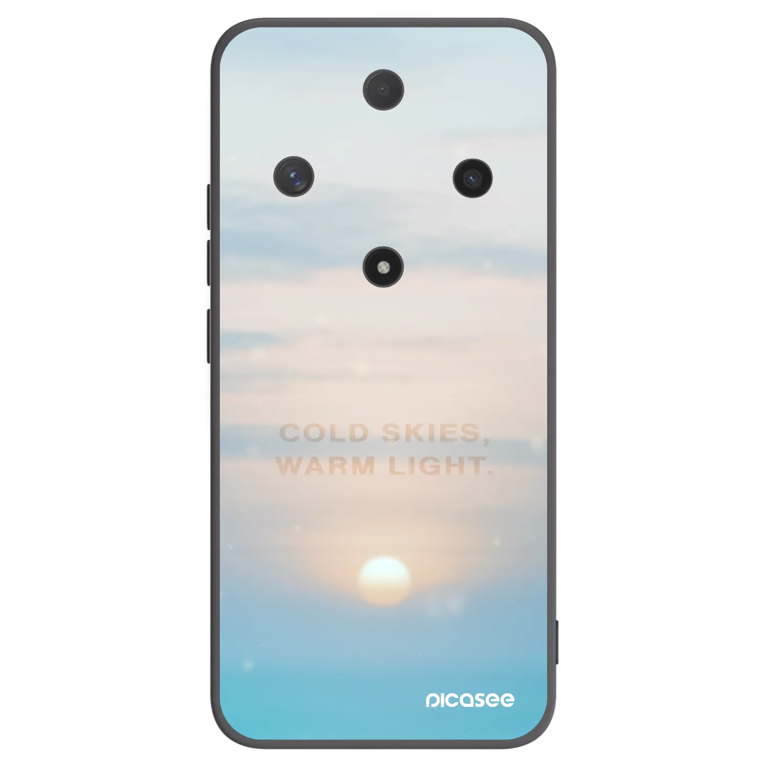 Picasee fekete szilikon tok az alábbi mobiltelefonokra Honor Magic6 Lite 5G - COLD SKIES