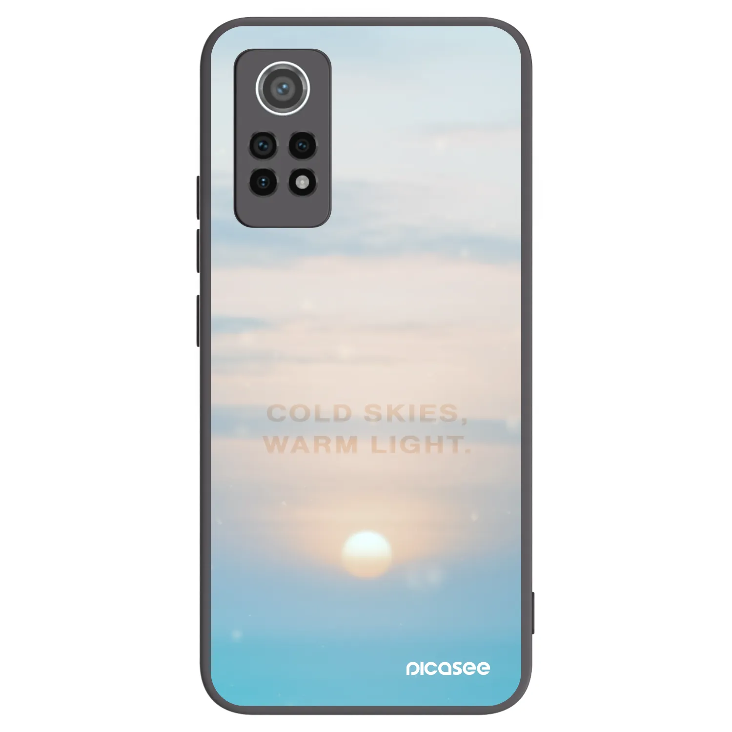 Picasee fekete szilikon tok az alábbi mobiltelefonokra Xiaomi Redmi Note 12 Pro 4G - COLD SKIES