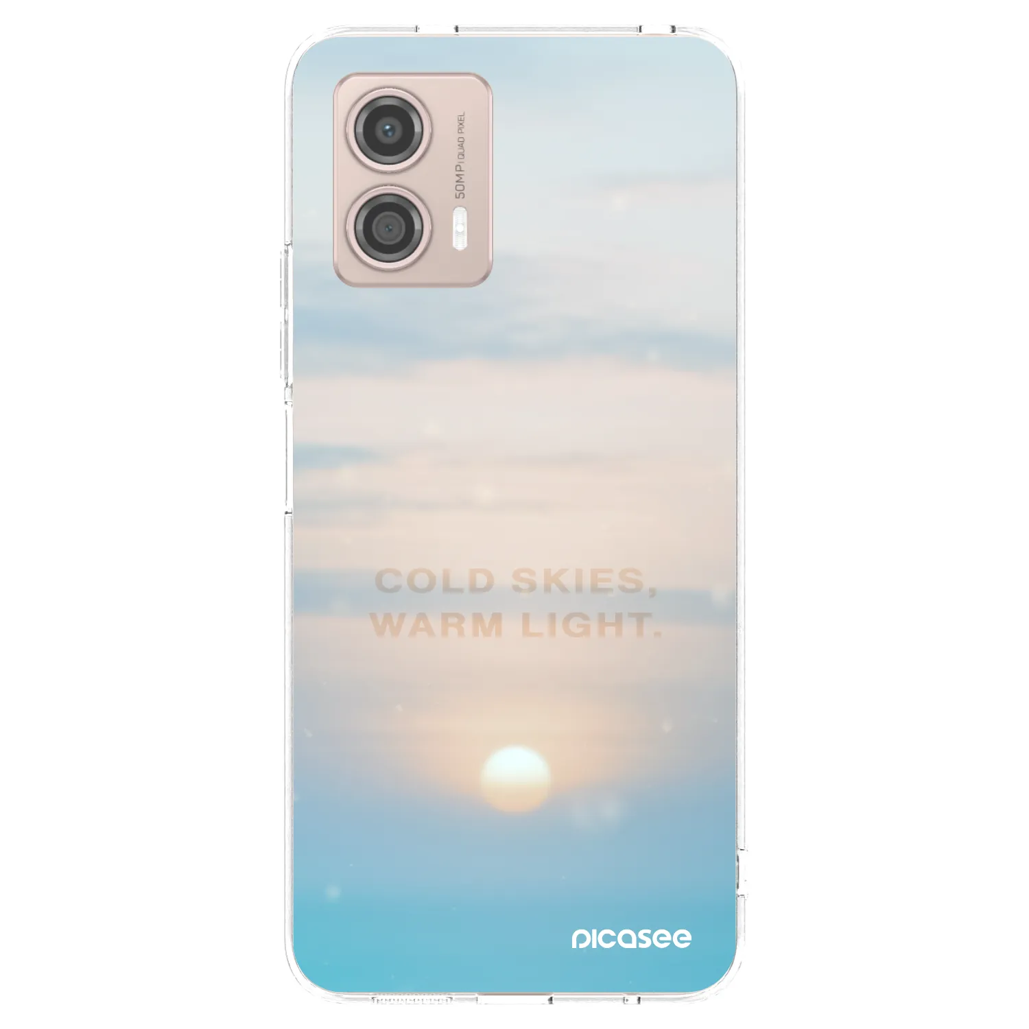 Picasee átlátszó szilikon tok az alábbi mobiltelefonokra Motorola Moto G53 5G - COLD SKIES