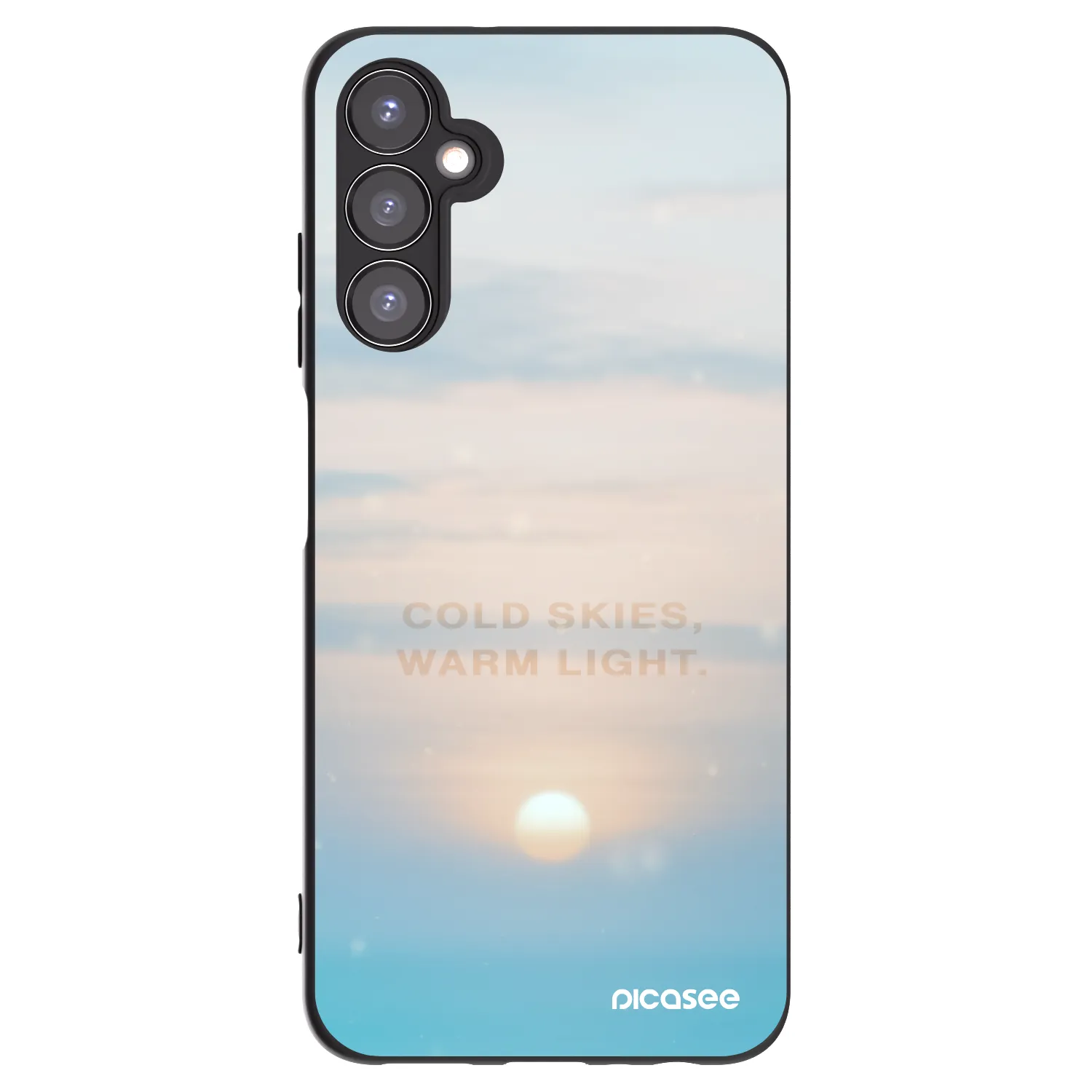 Picasee fekete szilikon tok az alábbi mobiltelefonokra Samsung Galaxy A05s A057G - COLD SKIES