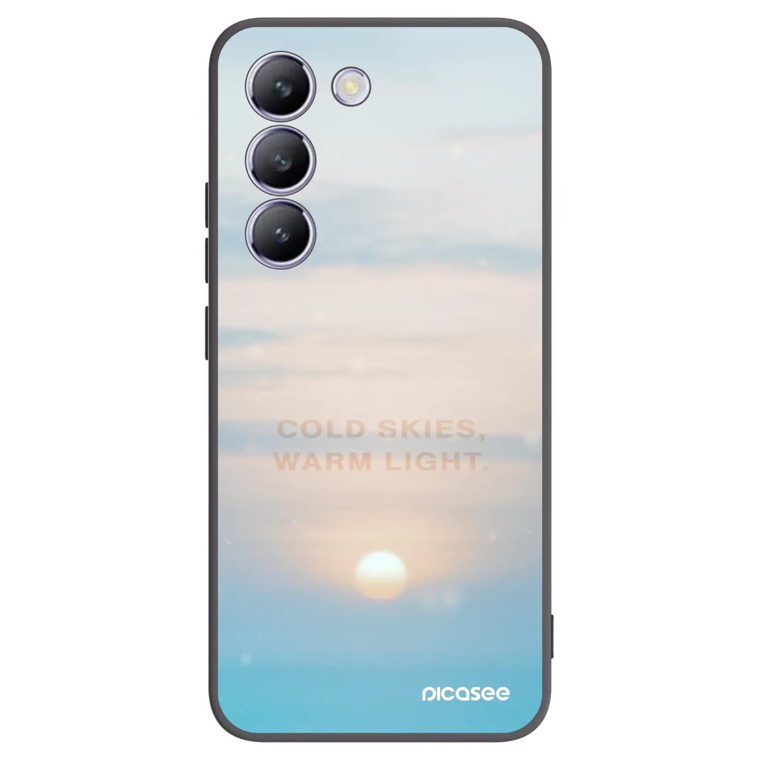 Picasee fekete szilikon tok az alábbi mobiltelefonokra Vivo V40 SE 5G - COLD SKIES