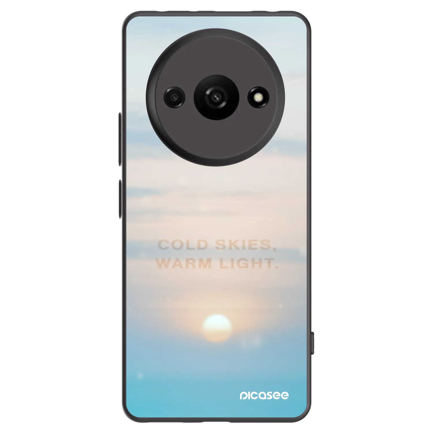 Picasee fekete szilikon tok az alábbi mobiltelefonokra Xiaomi Redmi A3 - COLD SKIES