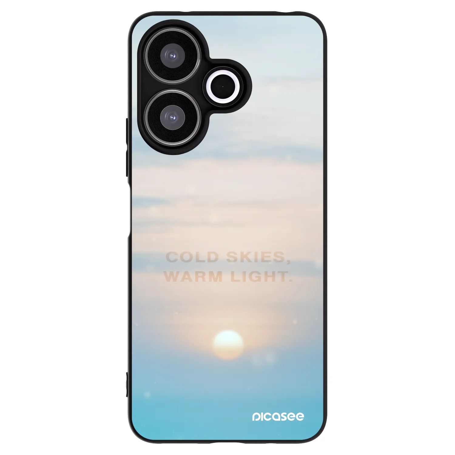 Picasee fekete szilikon tok az alábbi mobiltelefonokra Xiaomi Redmi 13 4G - COLD SKIES