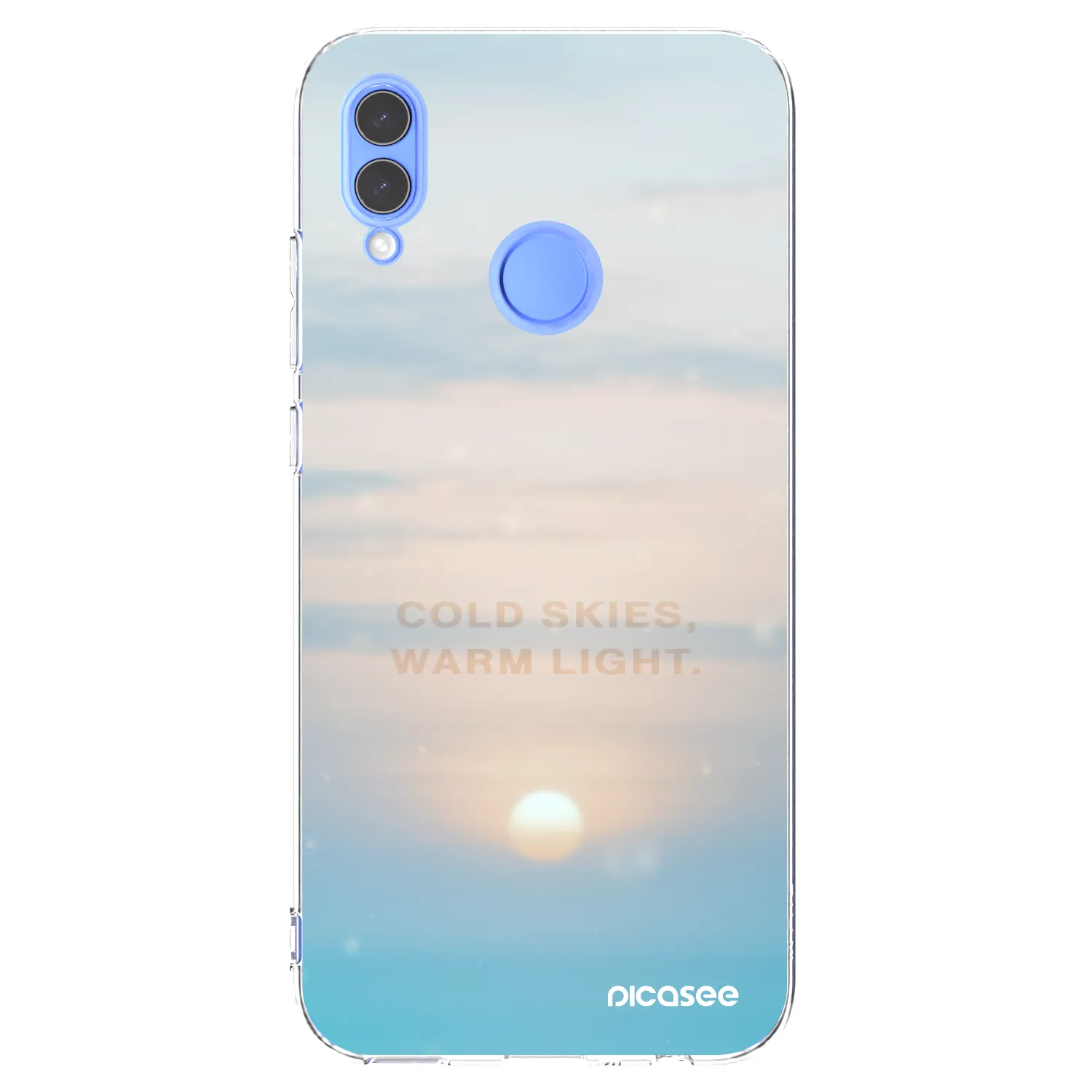 Picasee átlátszó szilikon tok az alábbi mobiltelefonokra Huawei P Smart 2019 - COLD SKIES