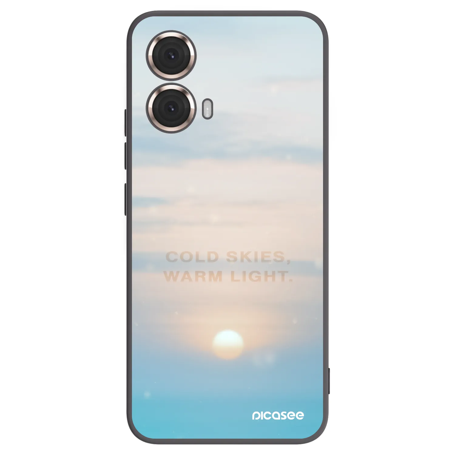 Picasee fekete szilikon tok az alábbi mobiltelefonokra Motorola Moto G85 - COLD SKIES