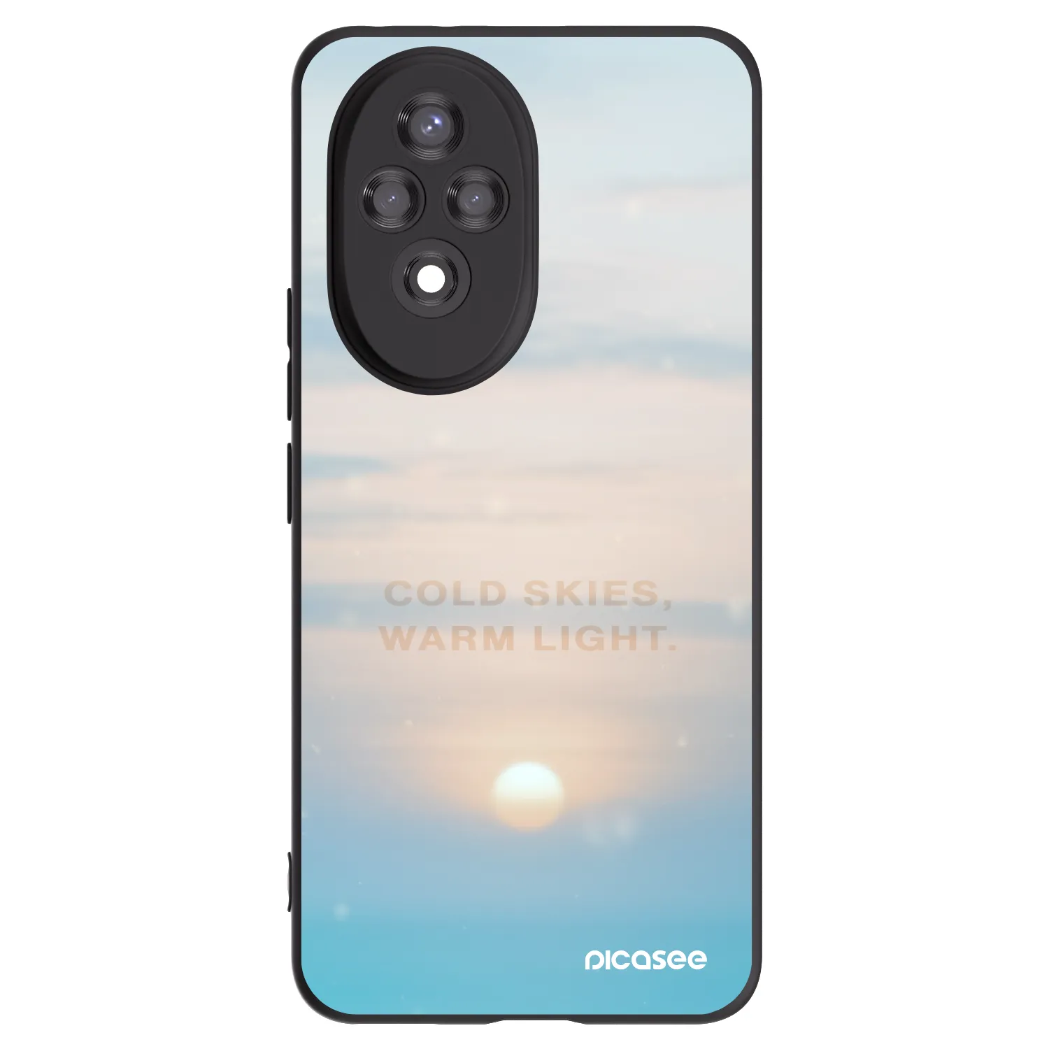 Picasee fekete szilikon tok az alábbi mobiltelefonokra Honor 200 Pro 5G - COLD SKIES
