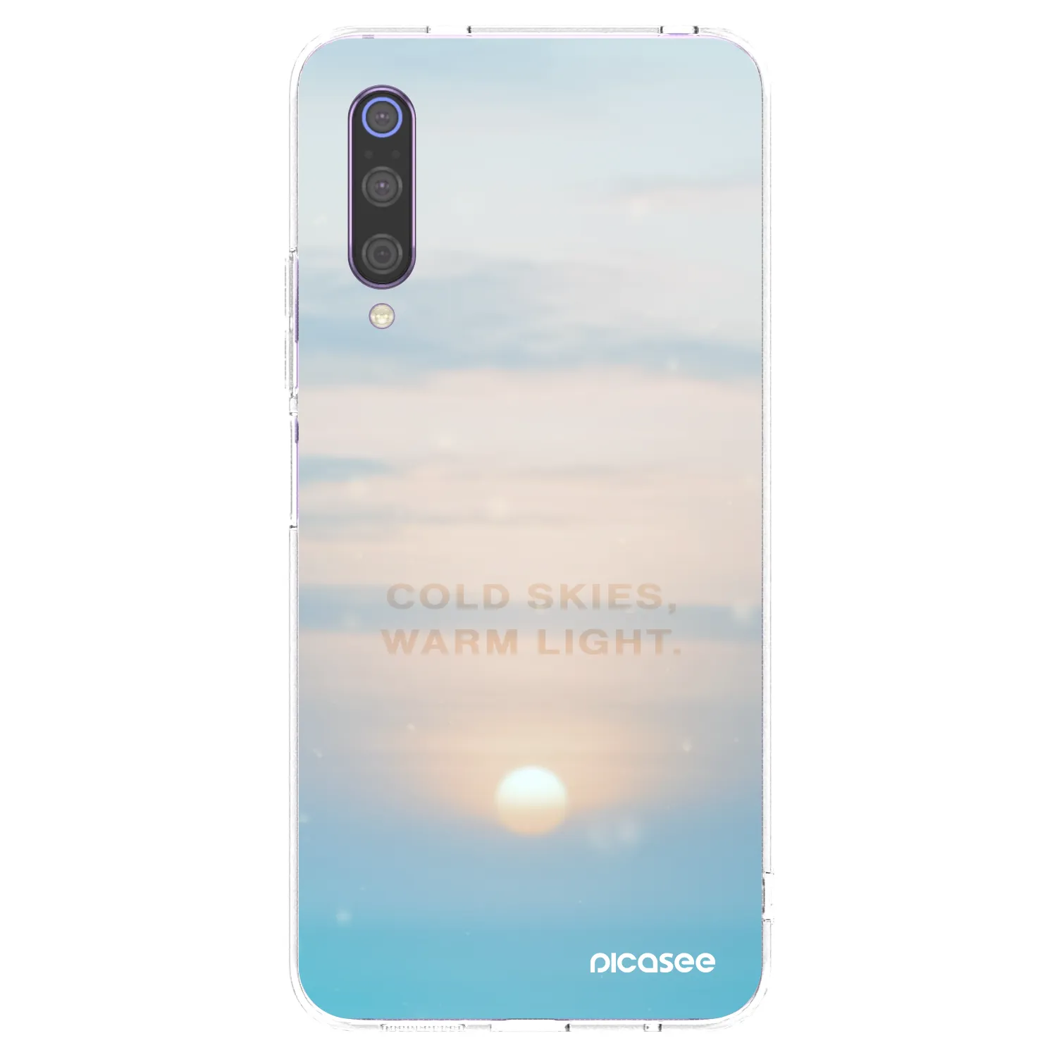 Picasee átlátszó szilikon tok az alábbi mobiltelefonokra Xiaomi Mi 9 - COLD SKIES