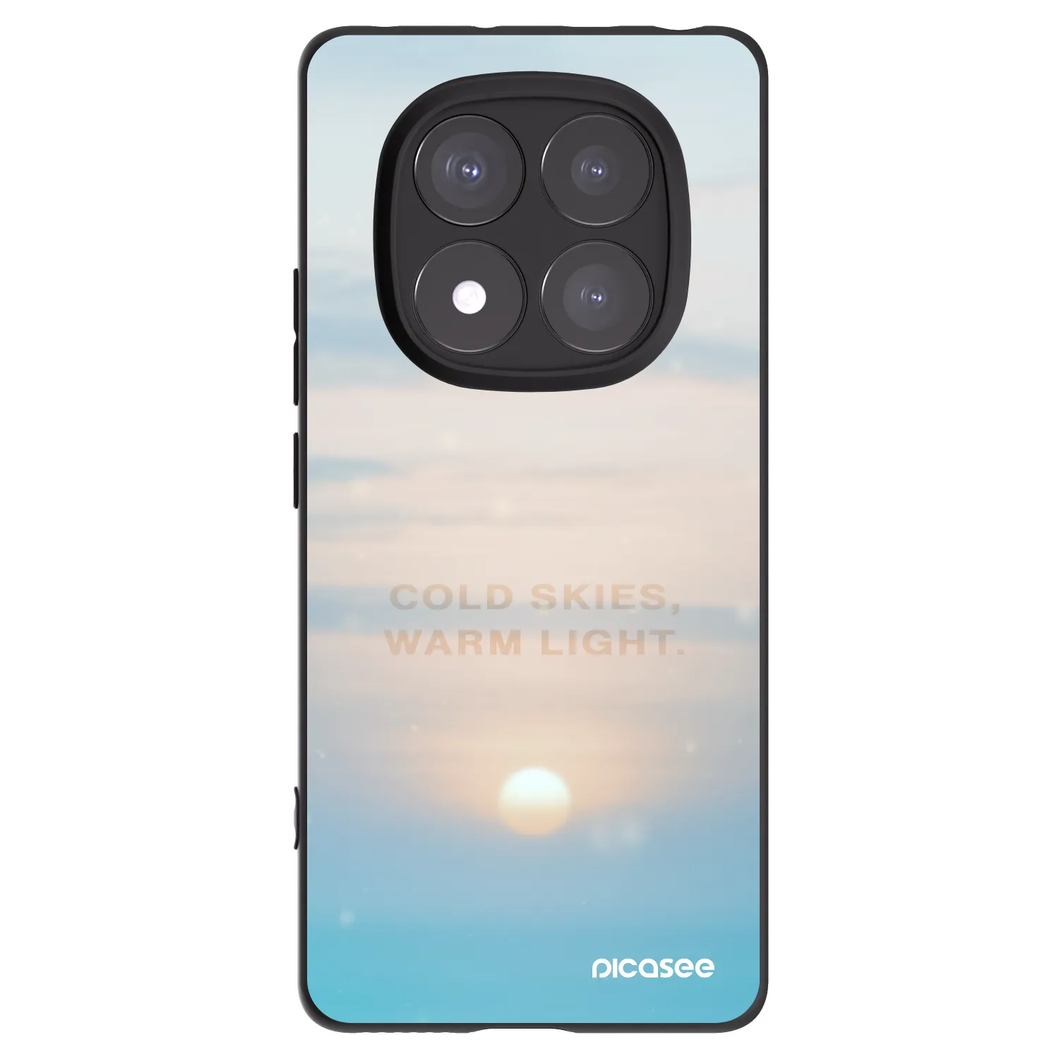 Picasee fekete szilikon tok az alábbi mobiltelefonokra Xiaomi Redmi Note 14 Pro 5G - COLD SKIES