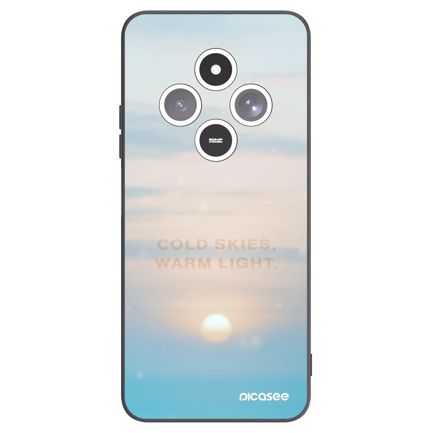 Picasee fekete szilikon tok az alábbi mobiltelefonokra Xiaomi Redmi 14C - COLD SKIES