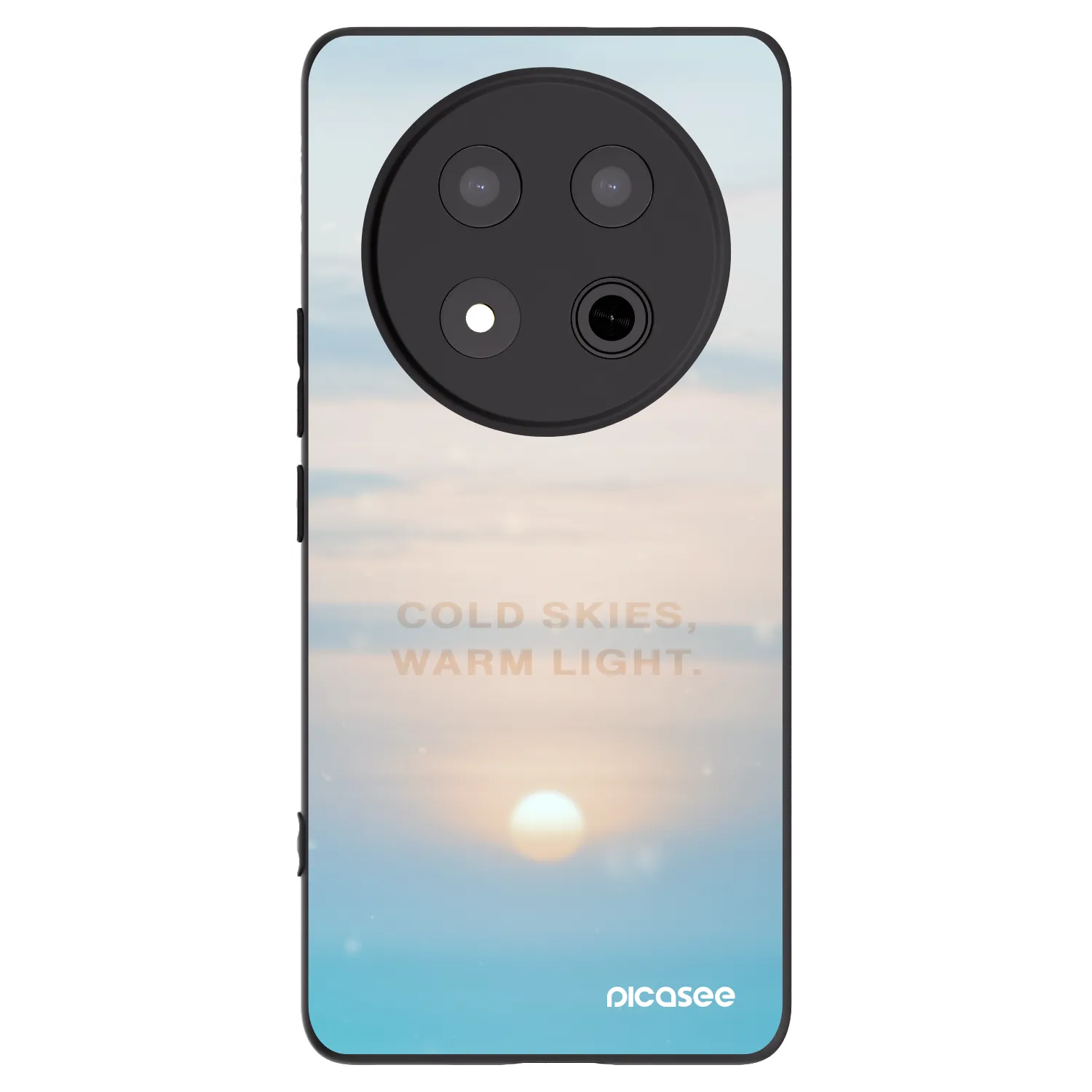 Picasee fekete szilikon tok az alábbi mobiltelefonokra Honor Magic7 Lite 5G - COLD SKIES