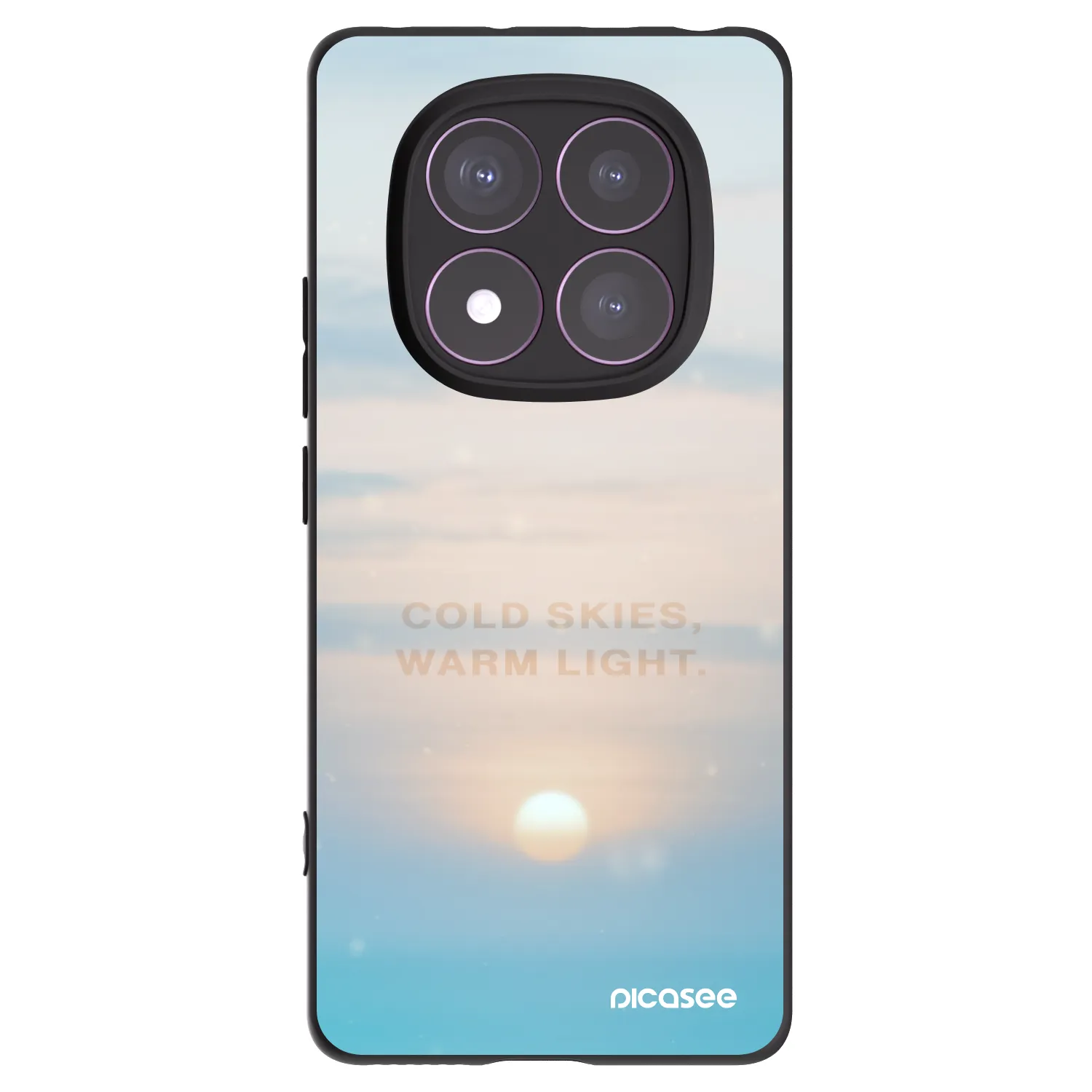 Picasee fekete szilikon tok az alábbi mobiltelefonokra Xiaomi Redmi Note 14 Pro 4G - COLD SKIES