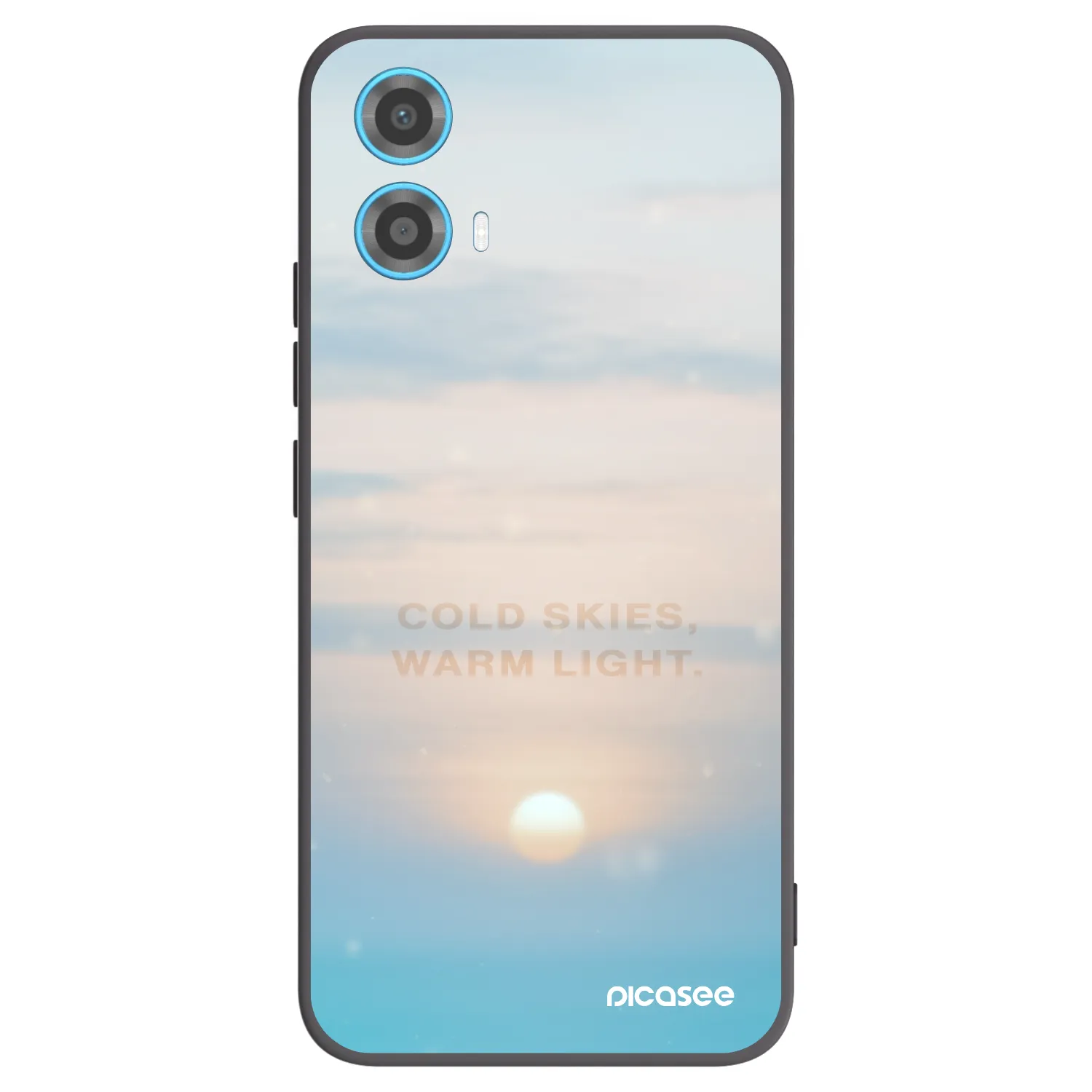 Picasee fekete szilikon tok az alábbi mobiltelefonokra Motorola Moto G34 5G - COLD SKIES