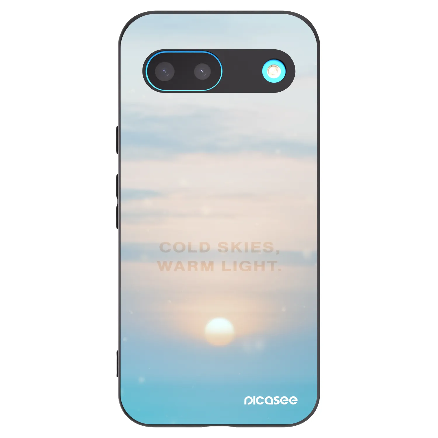 Picasee fekete szilikon tok az alábbi mobiltelefonokra Google Pixel 8 - COLD SKIES