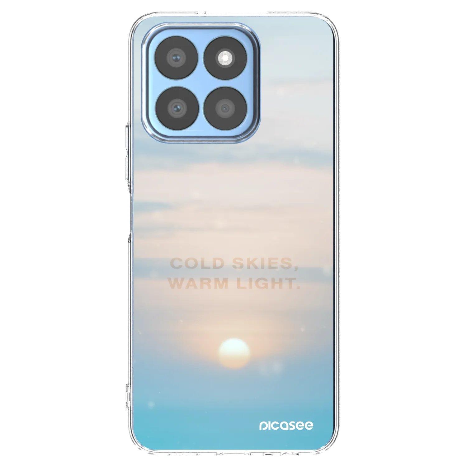 Picasee átlátszó szilikon tok az alábbi mobiltelefonokra Honor X8c - COLD SKIES