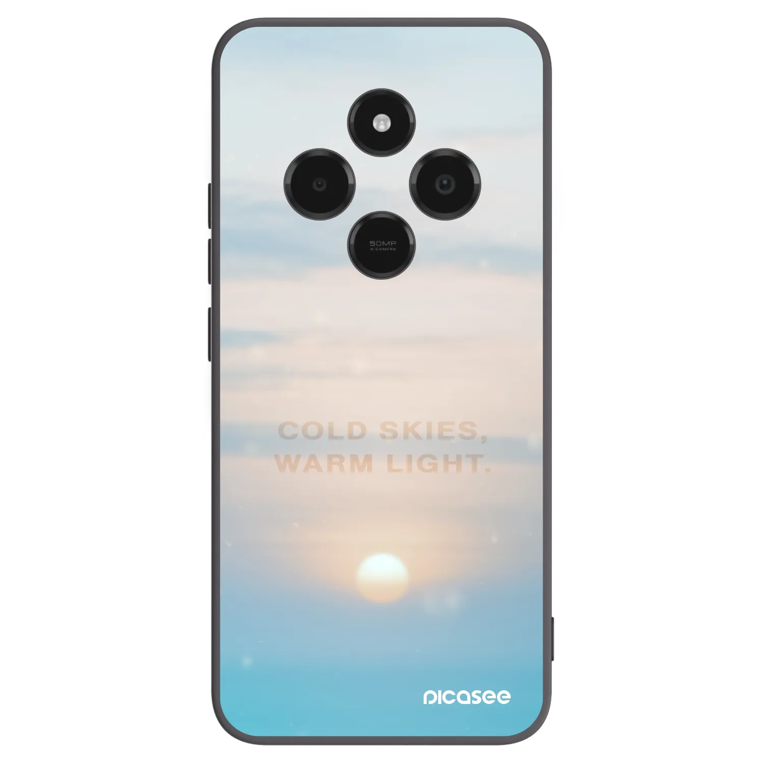 Picasee fekete szilikon tok az alábbi mobiltelefonokra Xiaomi Poco C75 - COLD SKIES