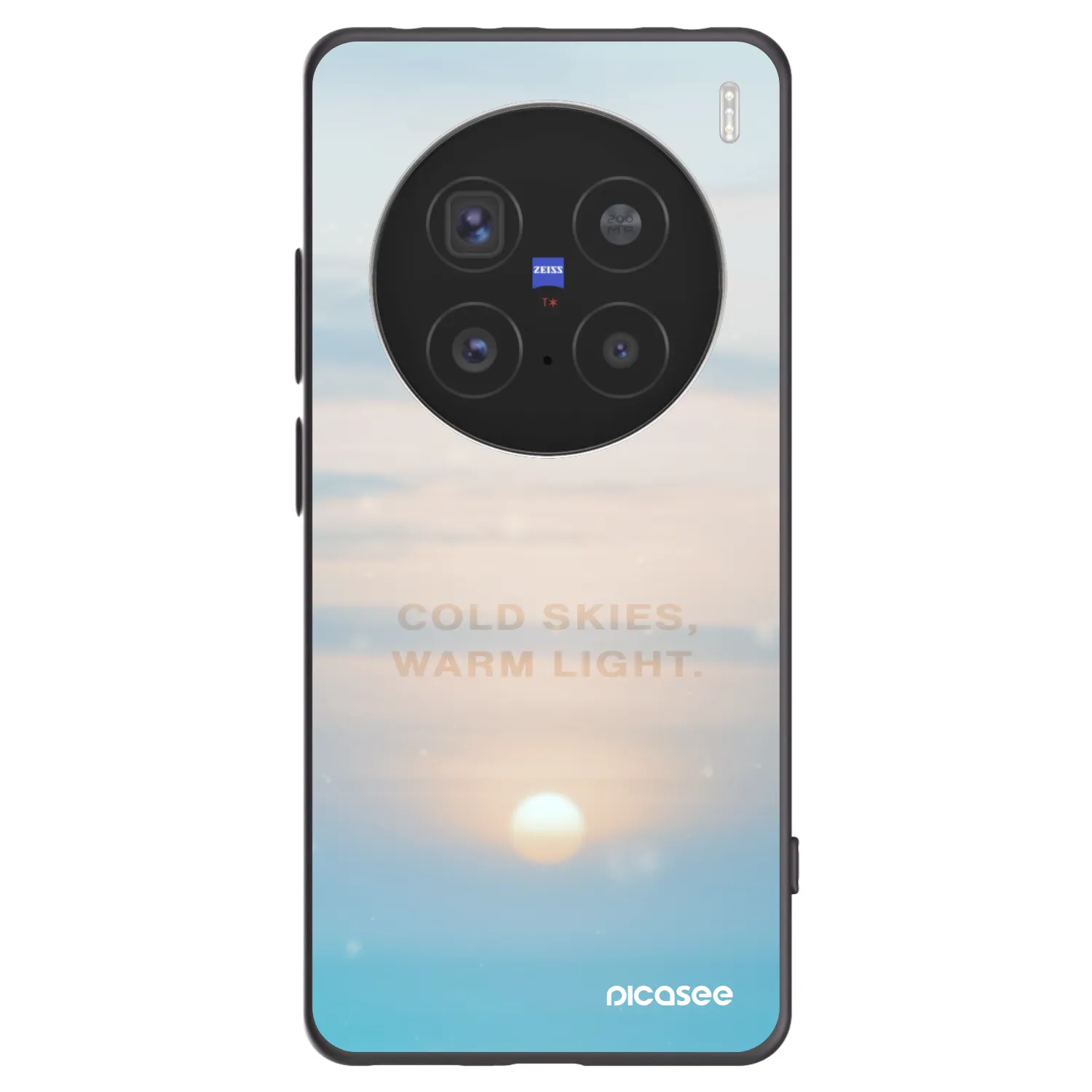 Picasee fekete szilikon tok az alábbi mobiltelefonokra Vivo X200 Pro - COLD SKIES