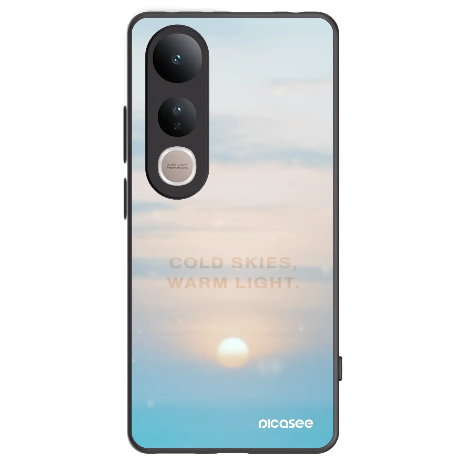 Picasee fekete szilikon tok az alábbi mobiltelefonokra Vivo V50 Lite 5G - COLD SKIES