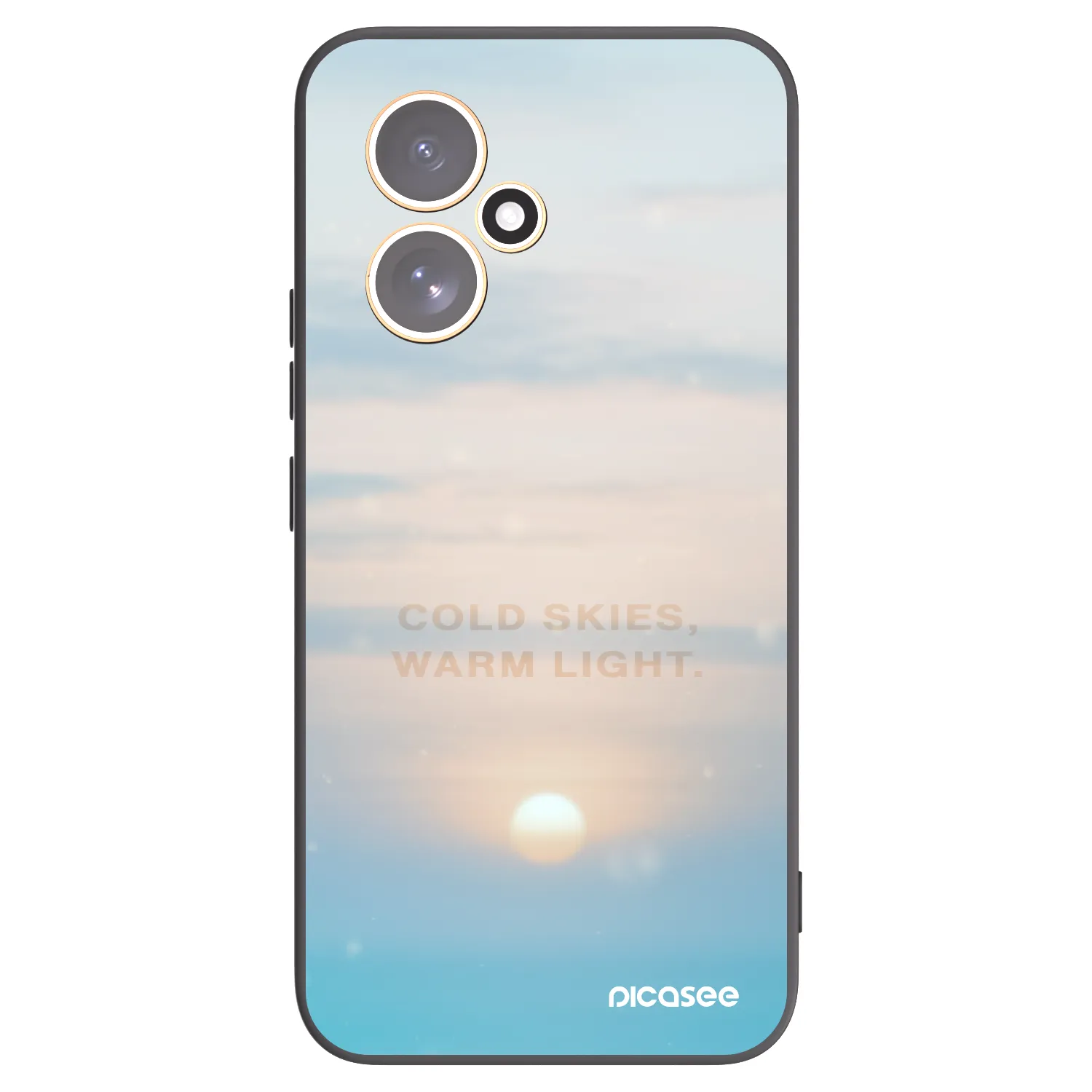 Picasee fekete szilikon tok az alábbi mobiltelefonokra Honor 400 5G - COLD SKIES