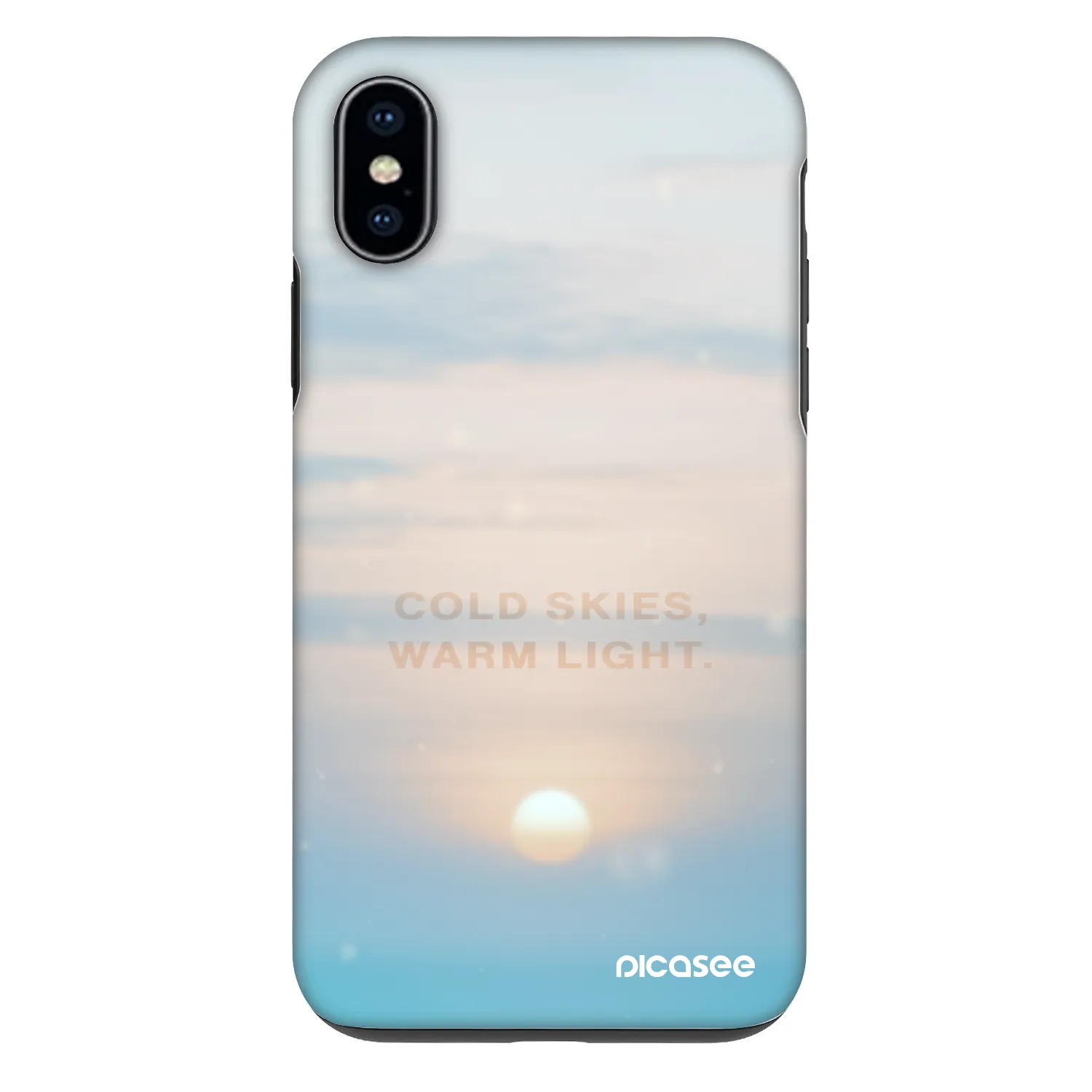Picasee Fashion Case Apple iPhone X/XS - COLD SKIES