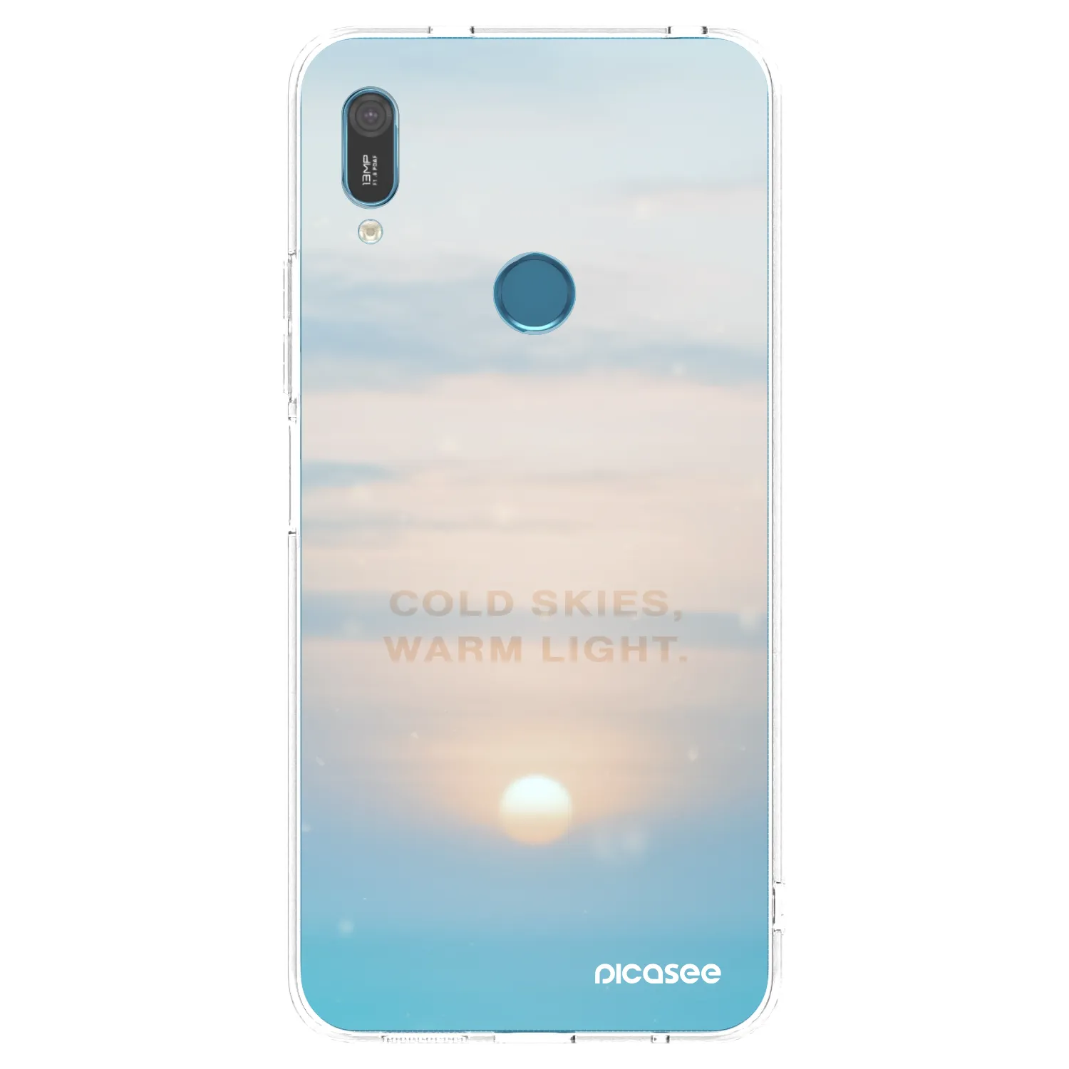 Picasee átlátszó szilikon tok az alábbi mobiltelefonokra Huawei Y6 2019 - COLD SKIES