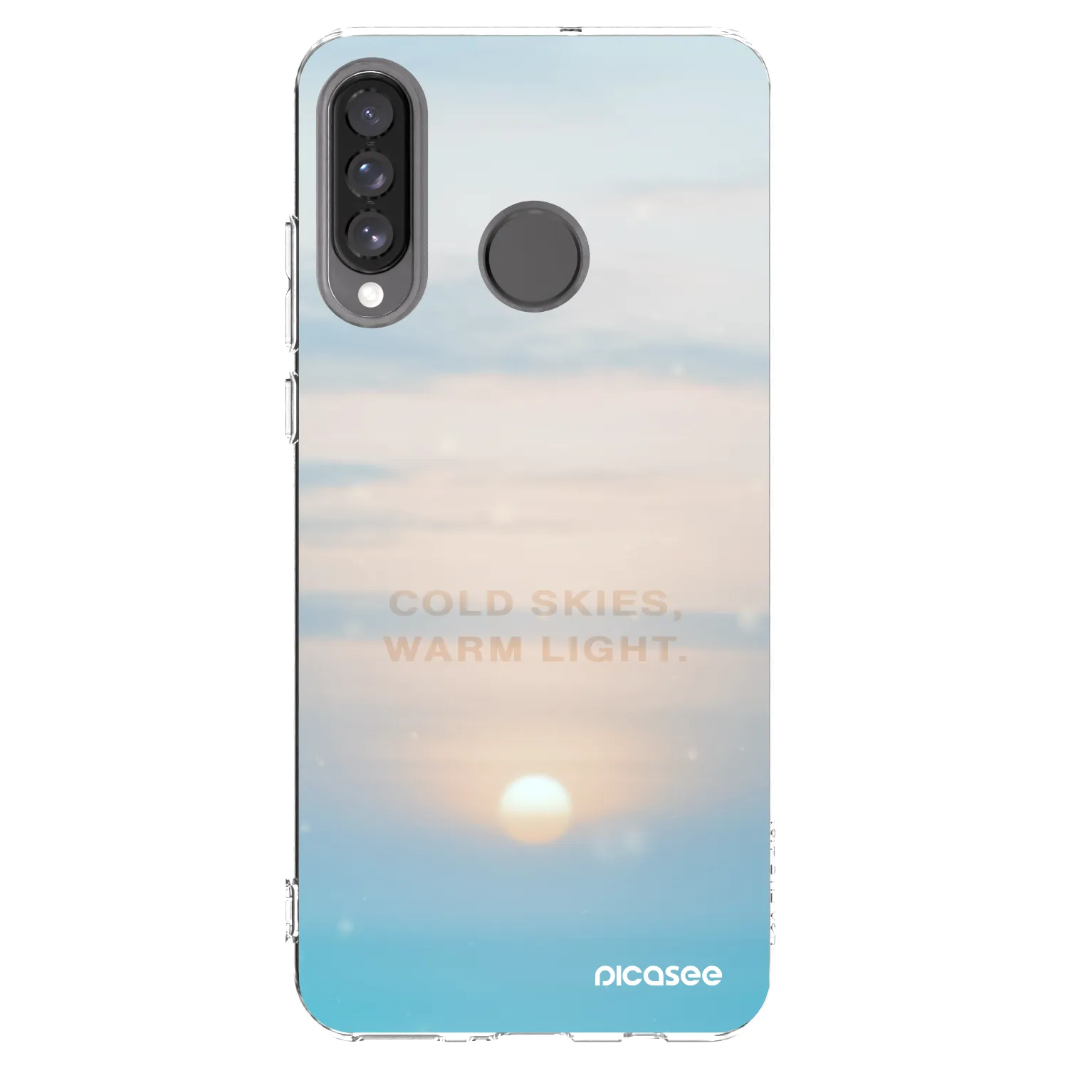 Picasee átlátszó szilikon tok az alábbi mobiltelefonokra Huawei P30 Lite - COLD SKIES