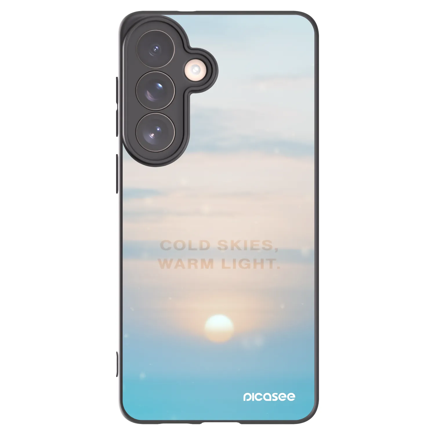 Picasee fekete szilikon tok az alábbi mobiltelefonokra Samsung Galaxy S26+ - COLD SKIES