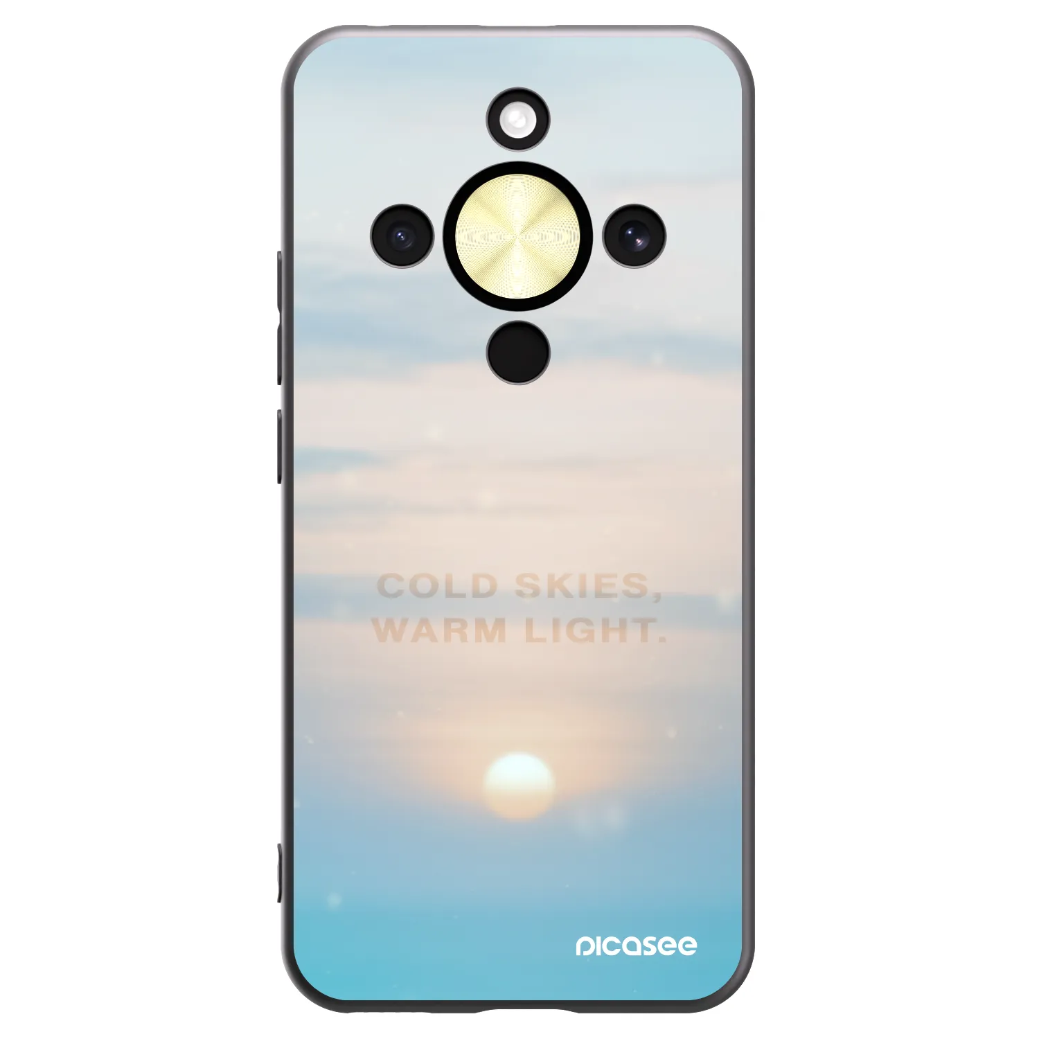 Picasee fekete szilikon tok az alábbi mobiltelefonokra Honor Magic8 Lite 5G - COLD SKIES