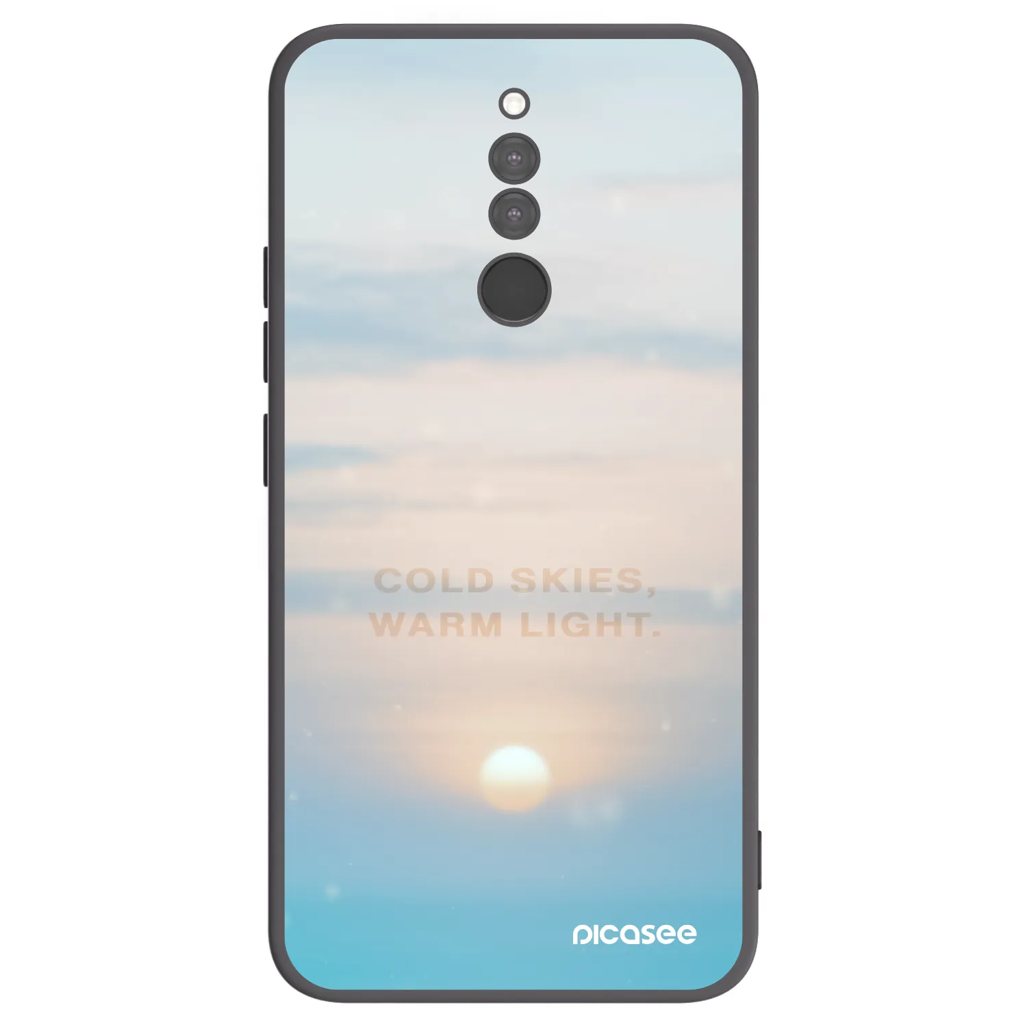 Picasee fekete szilikon tok az alábbi mobiltelefonokra Xiaomi Redmi 8 - COLD SKIES