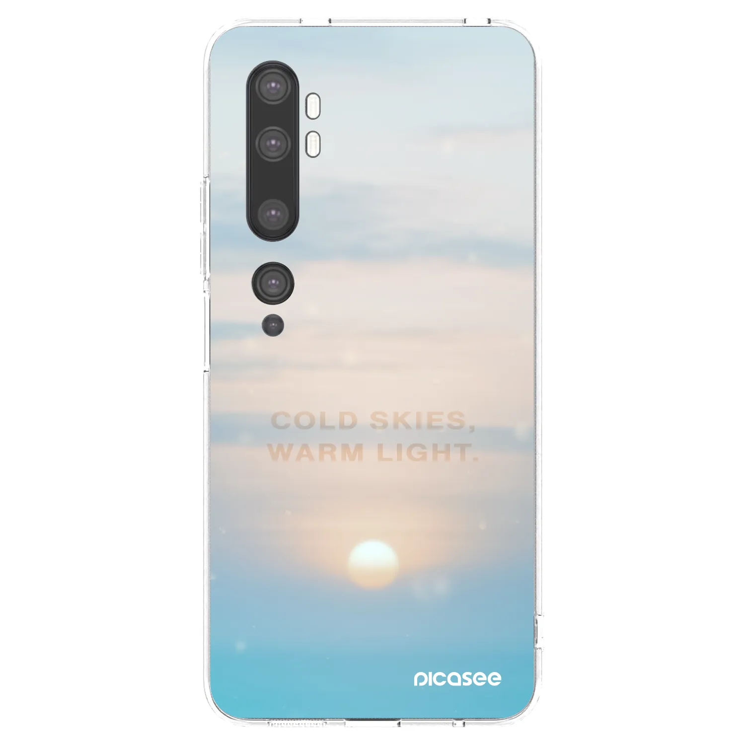 Picasee átlátszó szilikon tok az alábbi mobiltelefonokra Xiaomi Mi Note 10 (Pro) - COLD SKIES