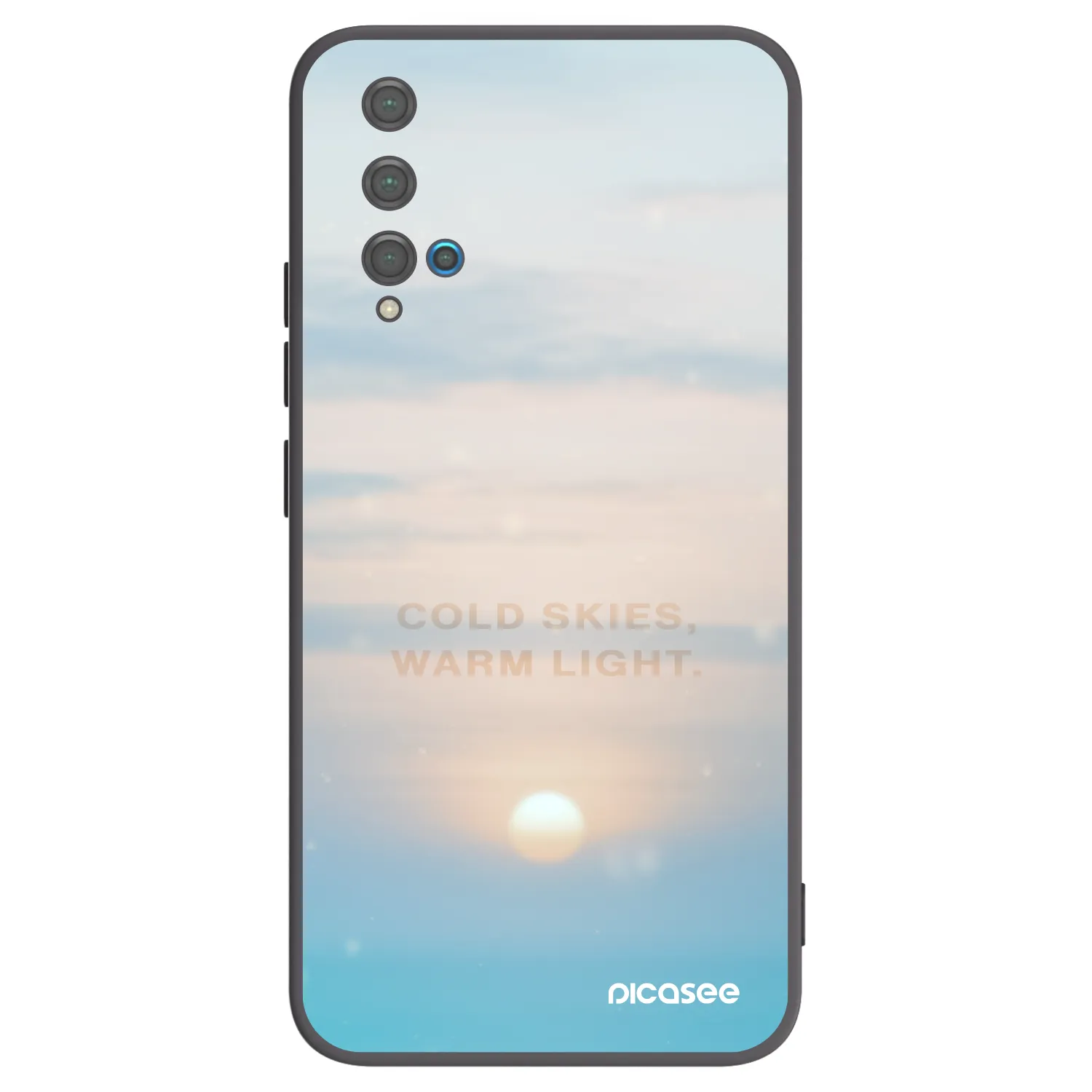 Picasee fekete szilikon tok az alábbi mobiltelefonokra Huawei Nova 5T - COLD SKIES