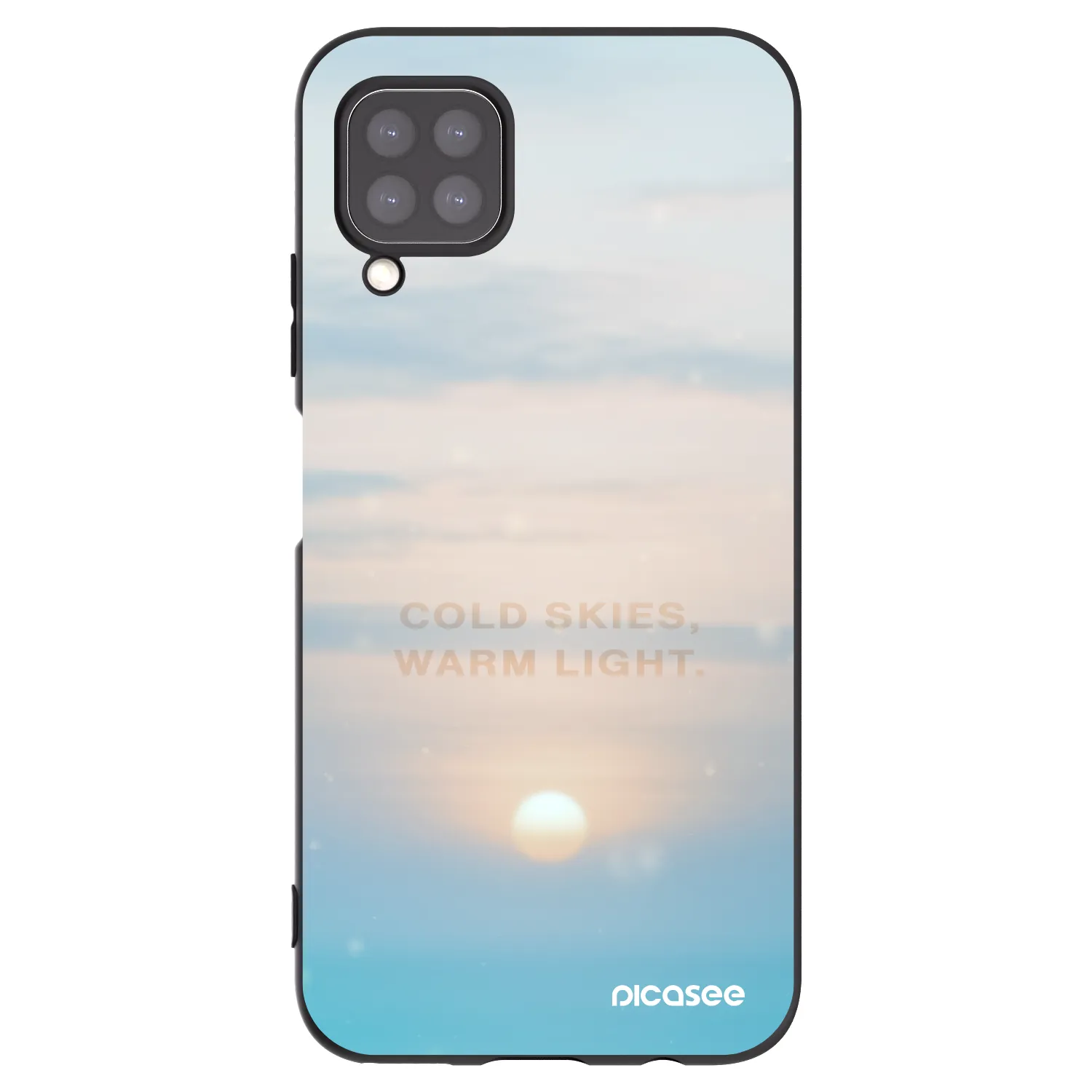 Picasee fekete szilikon tok az alábbi mobiltelefonokra Huawei P40 Lite - COLD SKIES