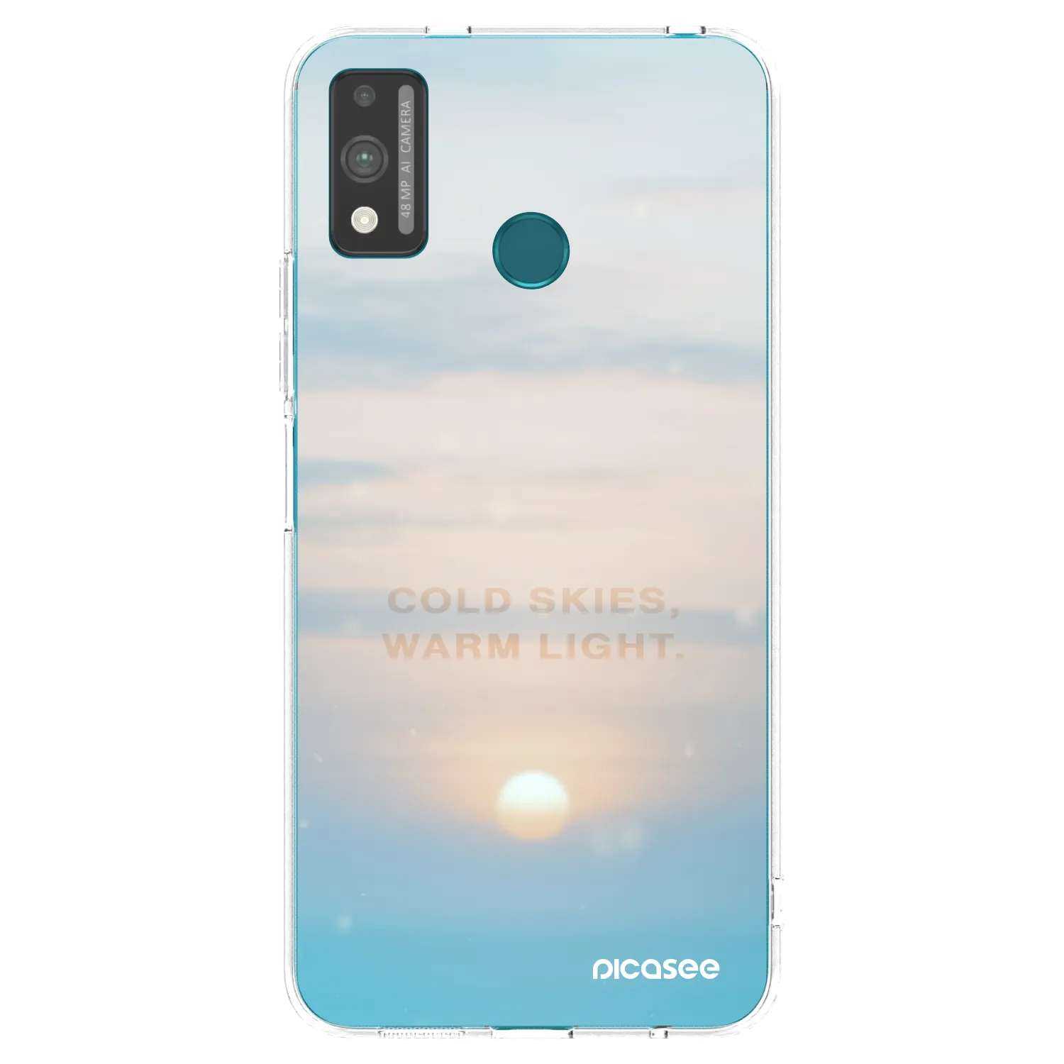 Picasee átlátszó szilikon tok az alábbi mobiltelefonokra Honor 9X Lite - COLD SKIES