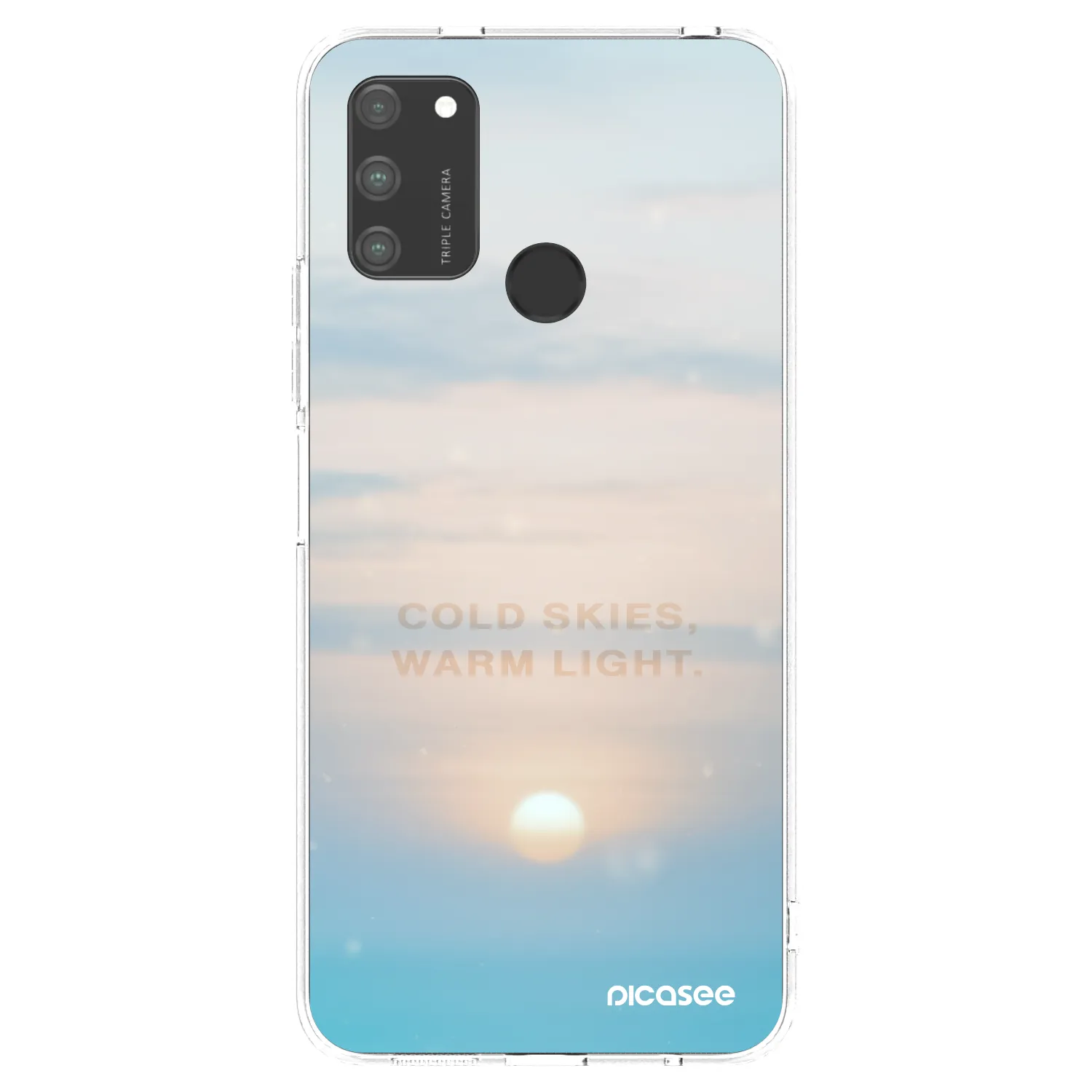 Picasee átlátszó szilikon tok az alábbi mobiltelefonokra Honor 9A - COLD SKIES