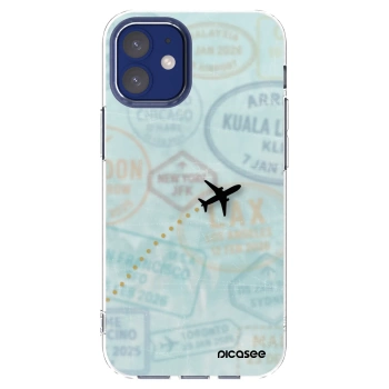 Picasee átlátszó szilikon tok az alábbi mobiltelefonokra Apple iPhone 12 mini - FLIGHT PATH