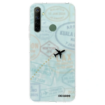 Picasee átlátszó szilikon tok az alábbi mobiltelefonokra Realme 6i - FLIGHT PATH