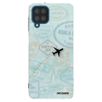 Picasee átlátszó szilikon tok az alábbi mobiltelefonokra Samsung Galaxy A12 A125F - FLIGHT PATH