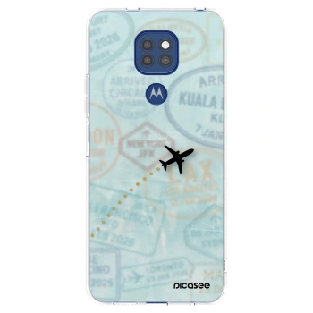 Picasee átlátszó szilikon tok az alábbi mobiltelefonokra Motorola Moto G9 Play - FLIGHT PATH