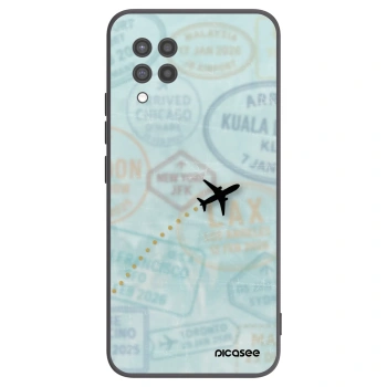 Picasee fekete szilikon tok az alábbi mobiltelefonokra Samsung Galaxy A42 A426B - FLIGHT PATH