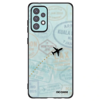 Picasee fekete szilikon tok az alábbi mobiltelefonokra Samsung Galaxy A72 A725F - FLIGHT PATH