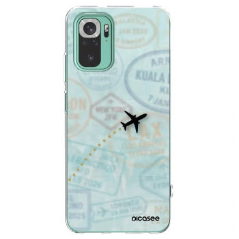 Picasee átlátszó szilikon tok az alábbi mobiltelefonokra Xiaomi Redmi Note 10 Pro - FLIGHT PATH